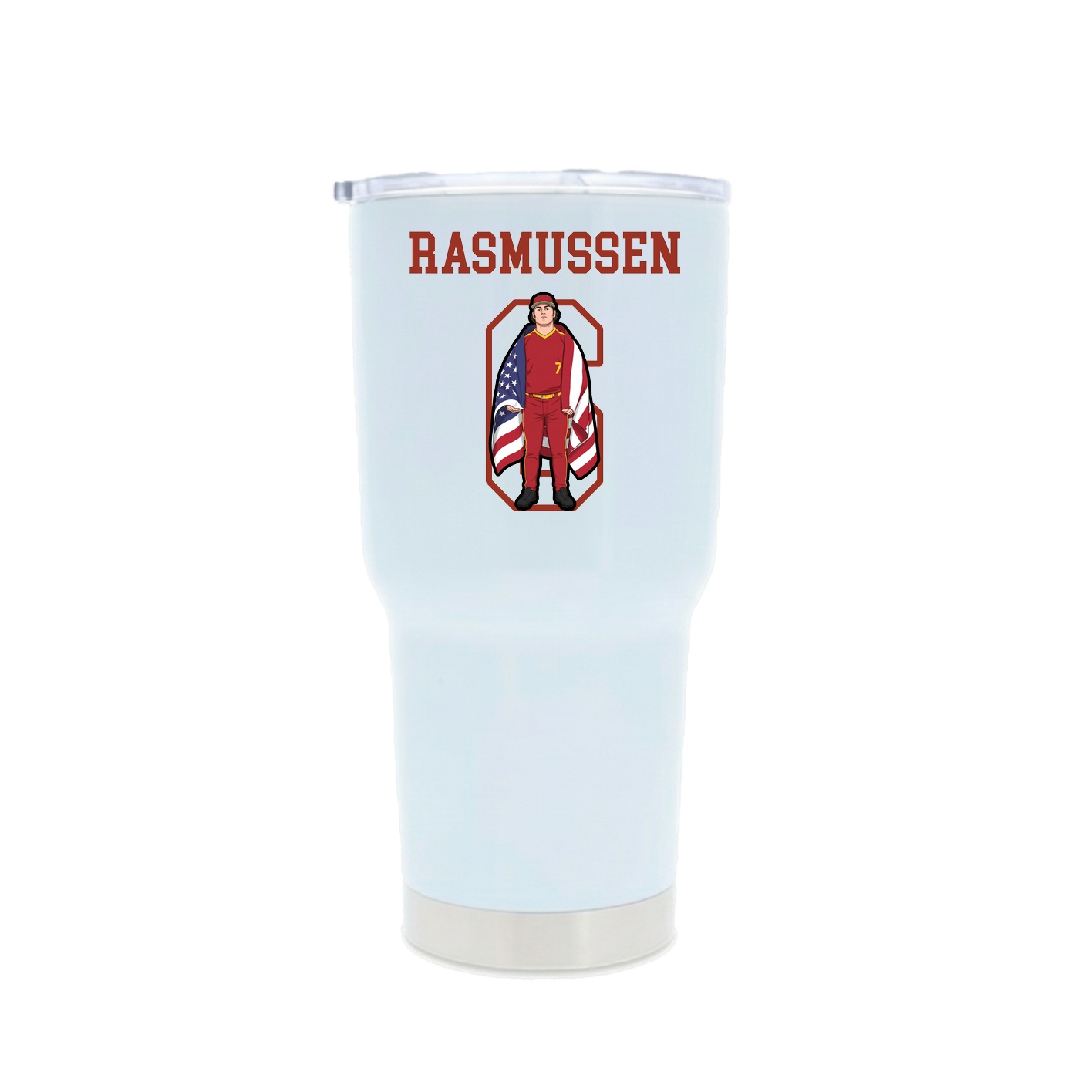 30oz Stainless Steel Tumbler — Shirsey in White