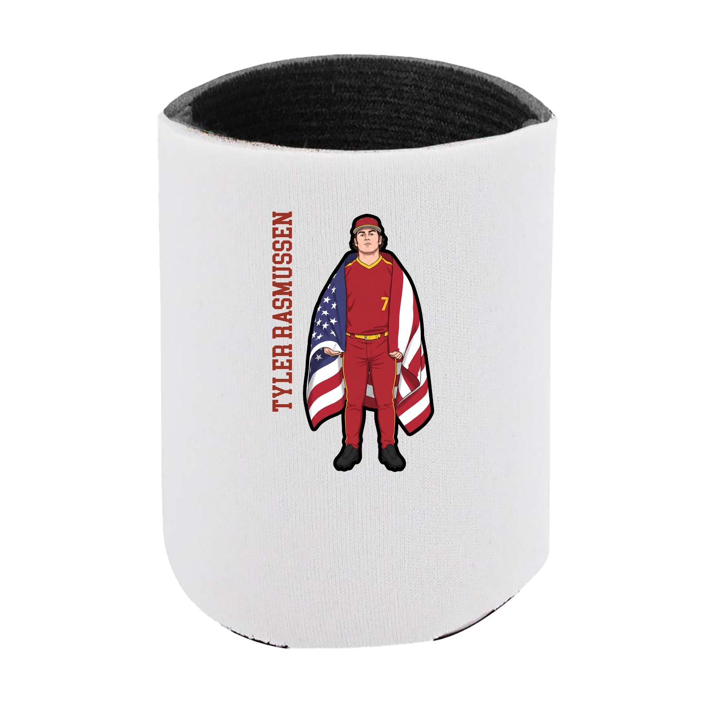 Can Holder — Name Vertical in White