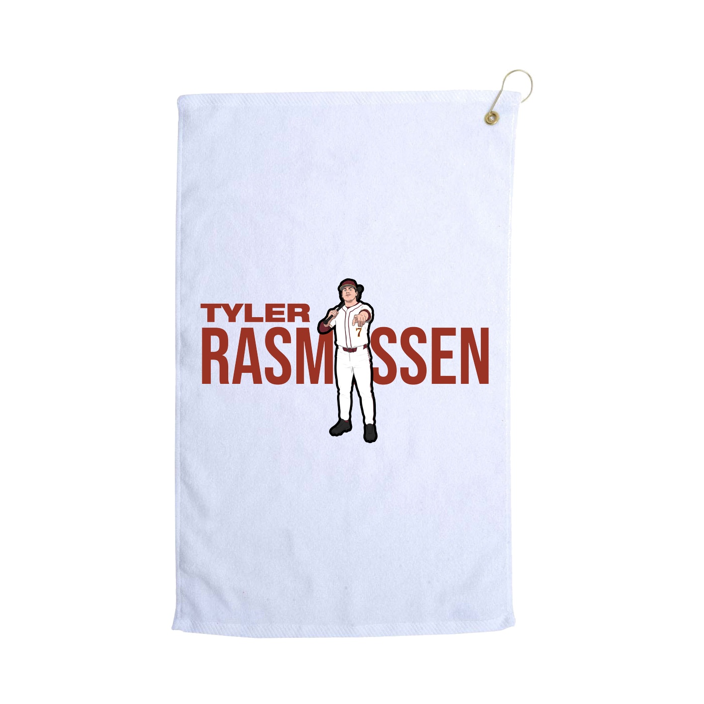 Golf Towel — Player Name in White