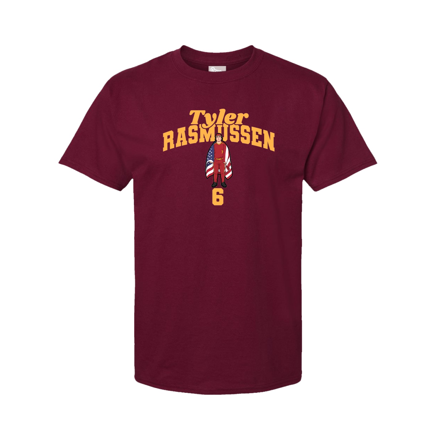Tee — Signature Arch in Cardinal