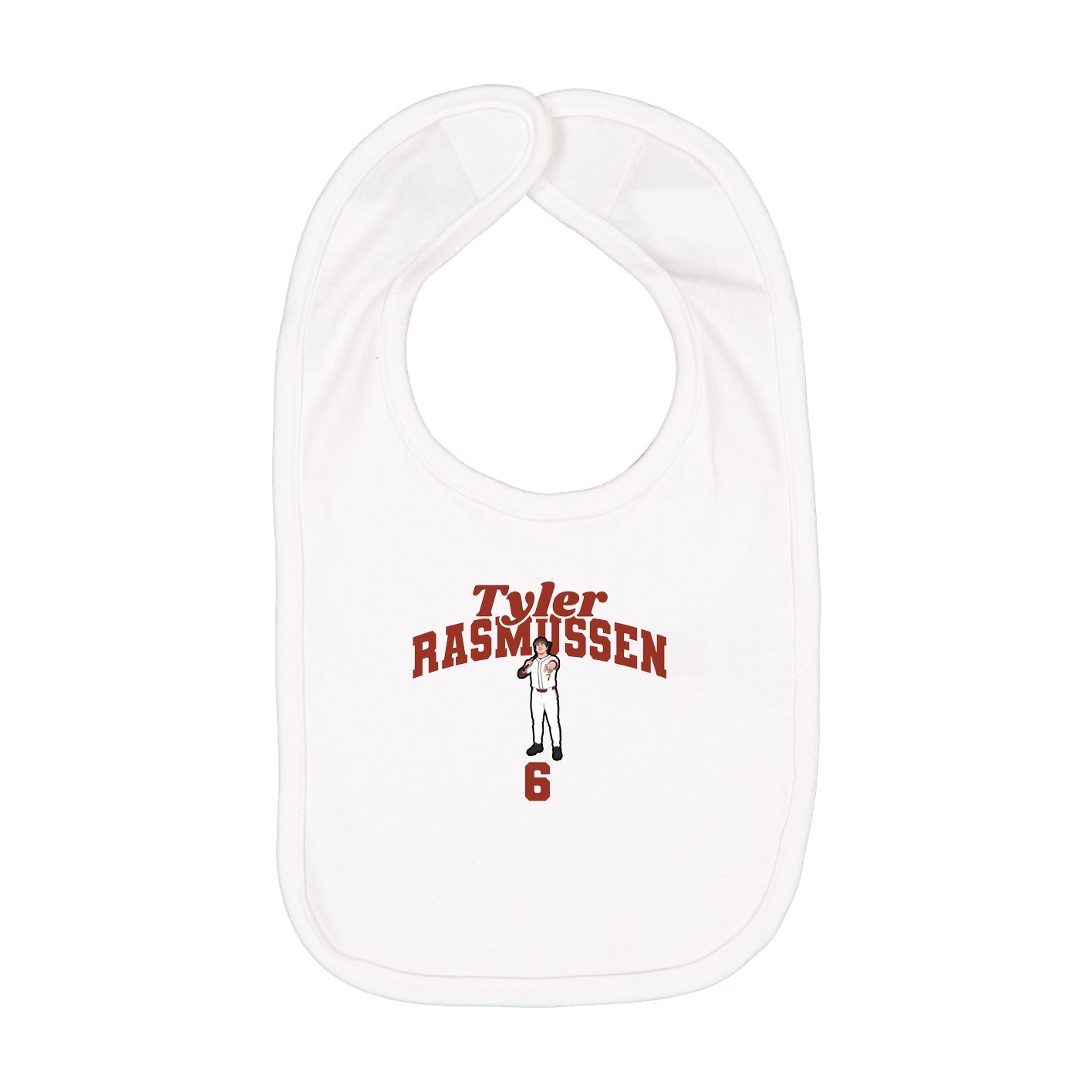 Infant Bib — Signature Arch in White