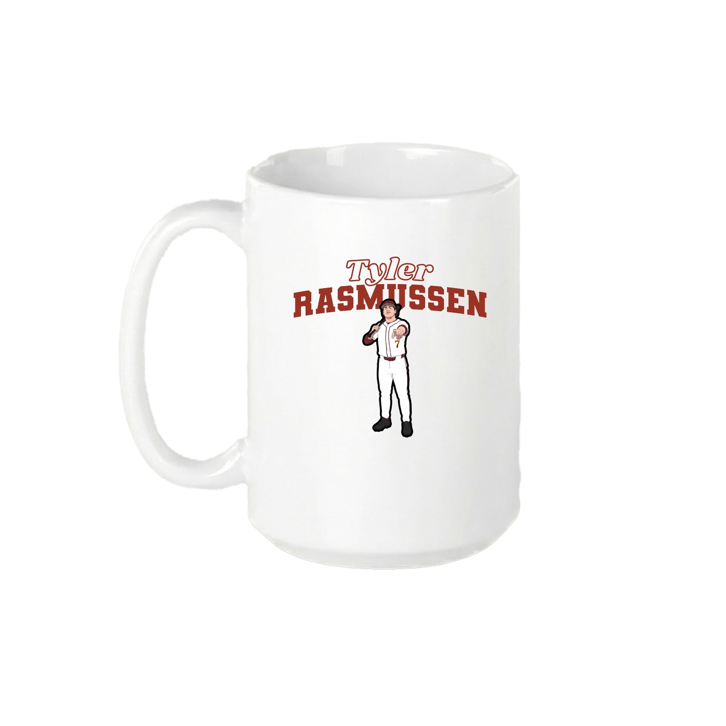 15oz Coffee Mug — Name Arch in White