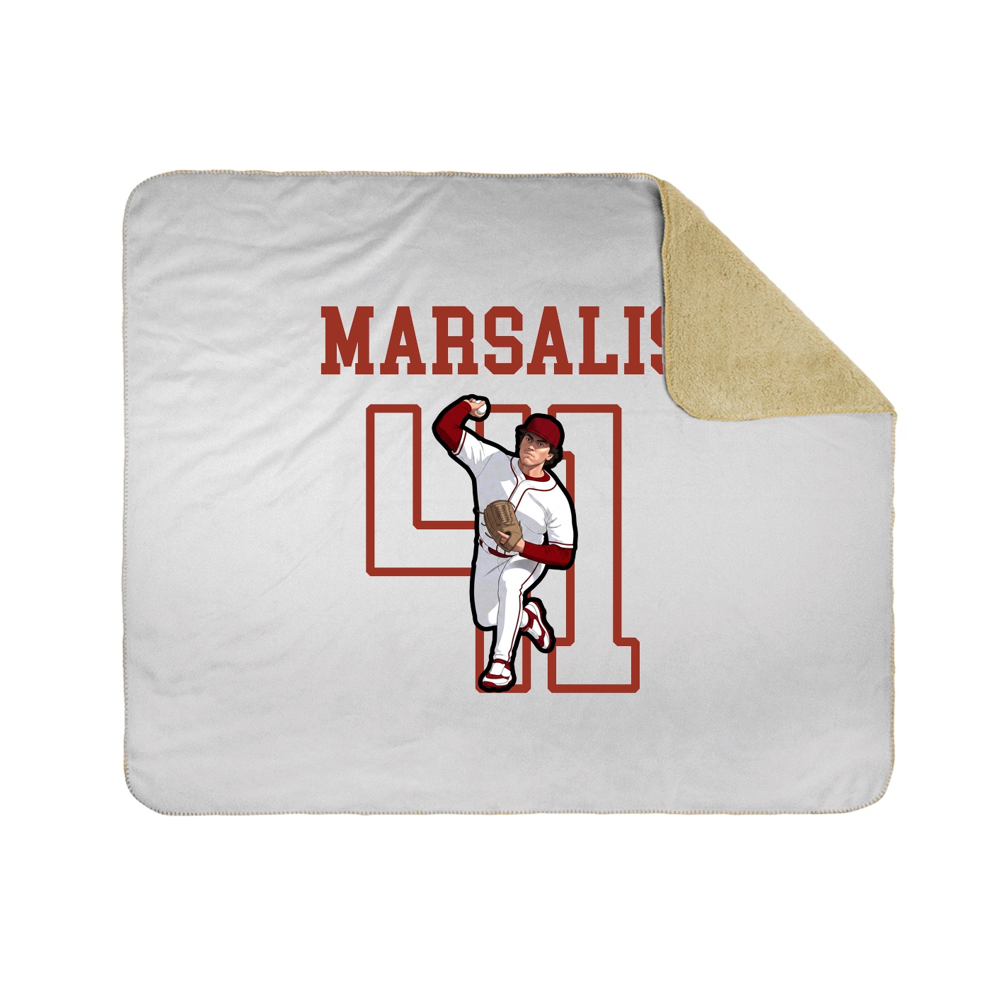 Throw Blanket — Shirsey in White