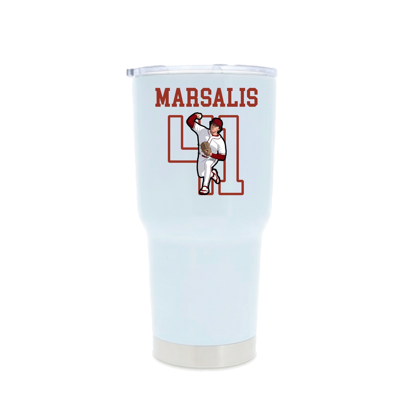 30oz Stainless Steel Tumbler — Shirsey in White