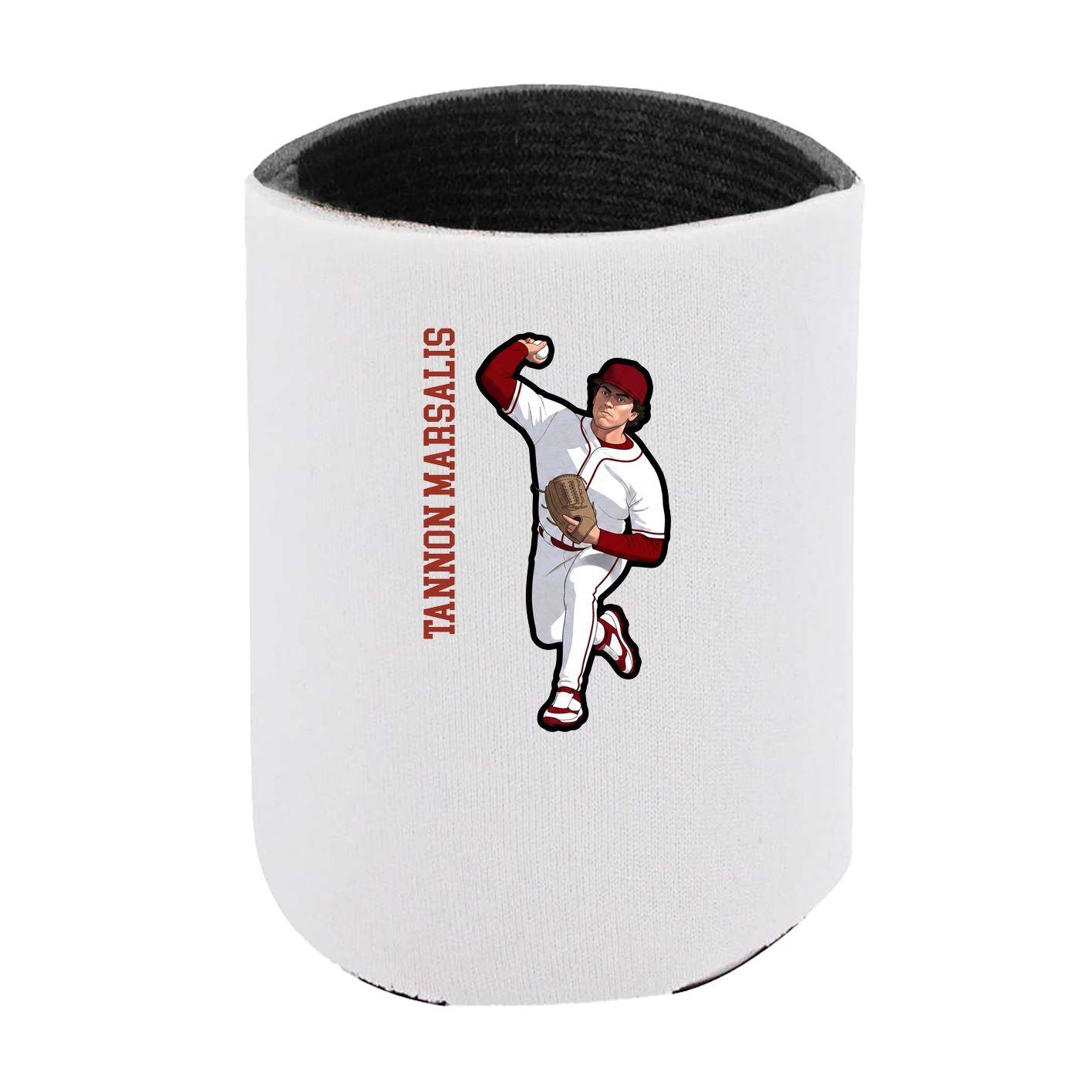 Can Holder — Name Vertical in White