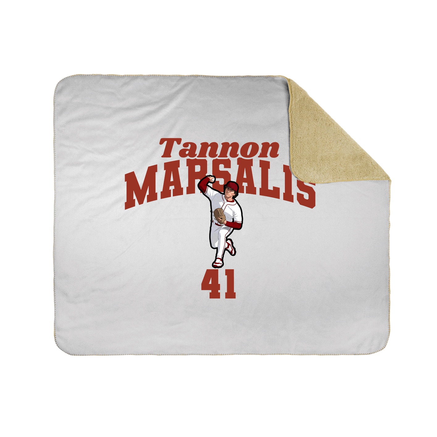 Throw Blanket — Signature Arch in White