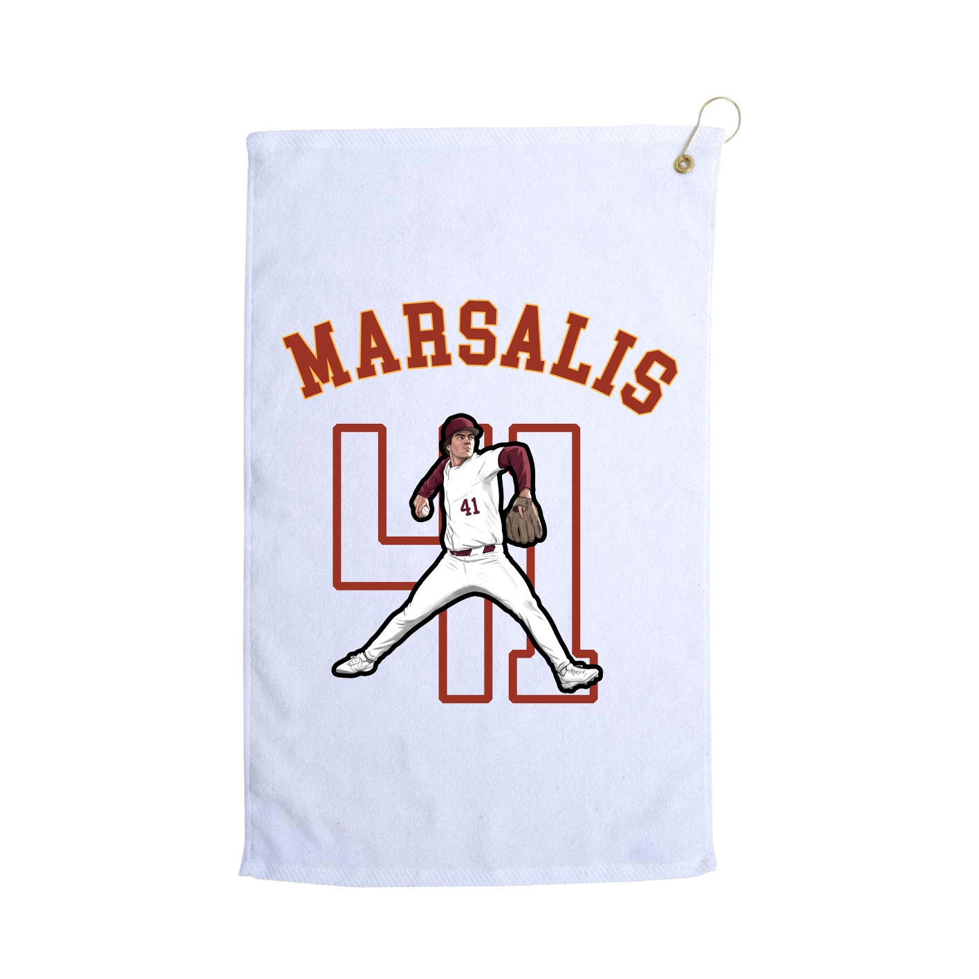 Golf Towel — Shirsey Arch in White