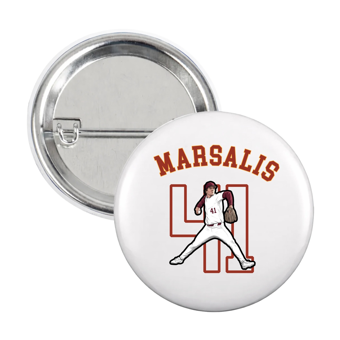 Game Day Button — Shirsey Arch in White