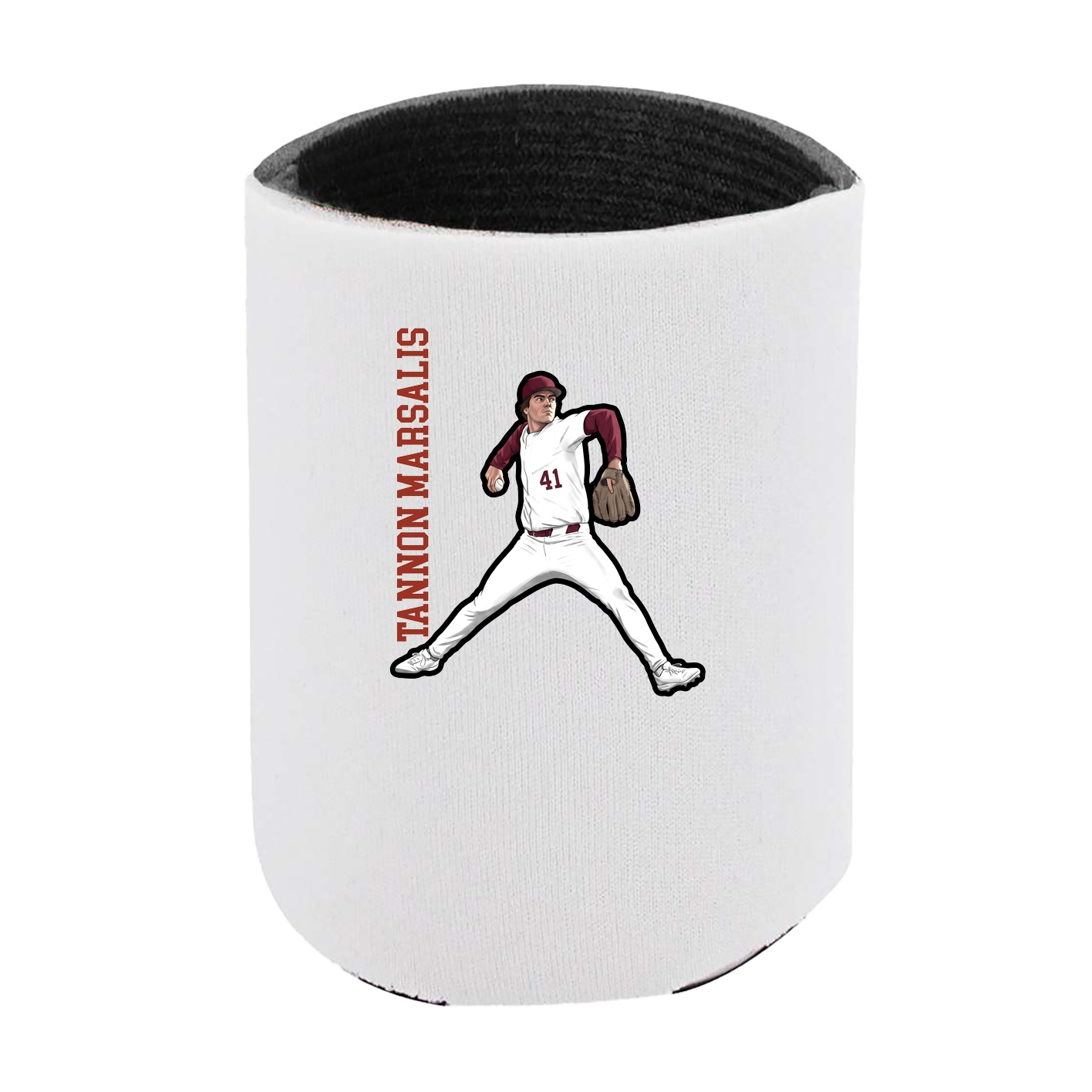 Can Holder — Name Vertical in White