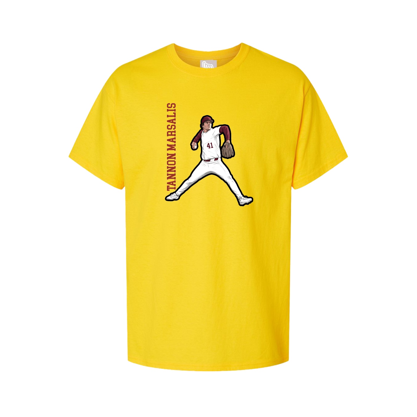 Tee — Name Vertical in Gold