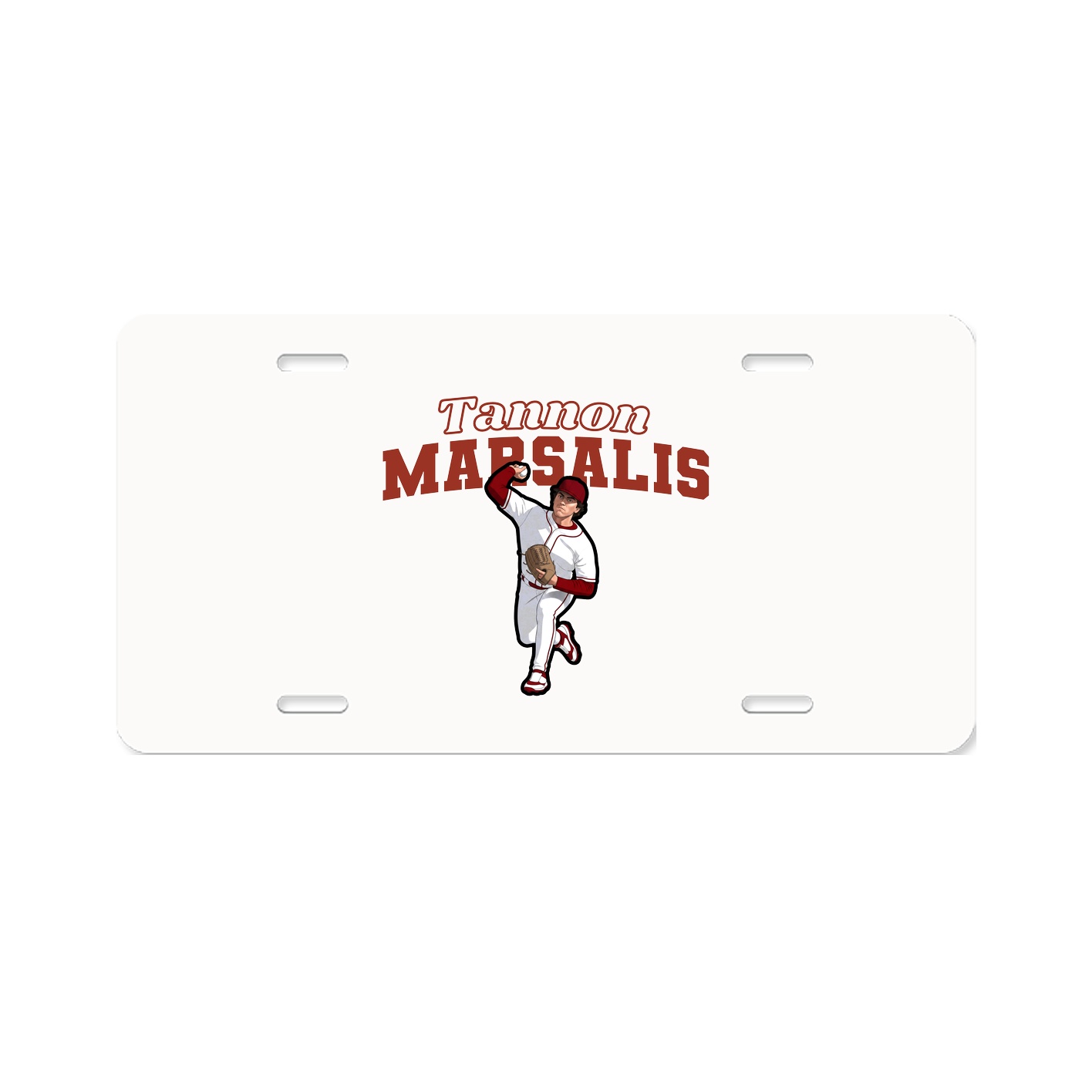 License Plate — Name Arch in Classic