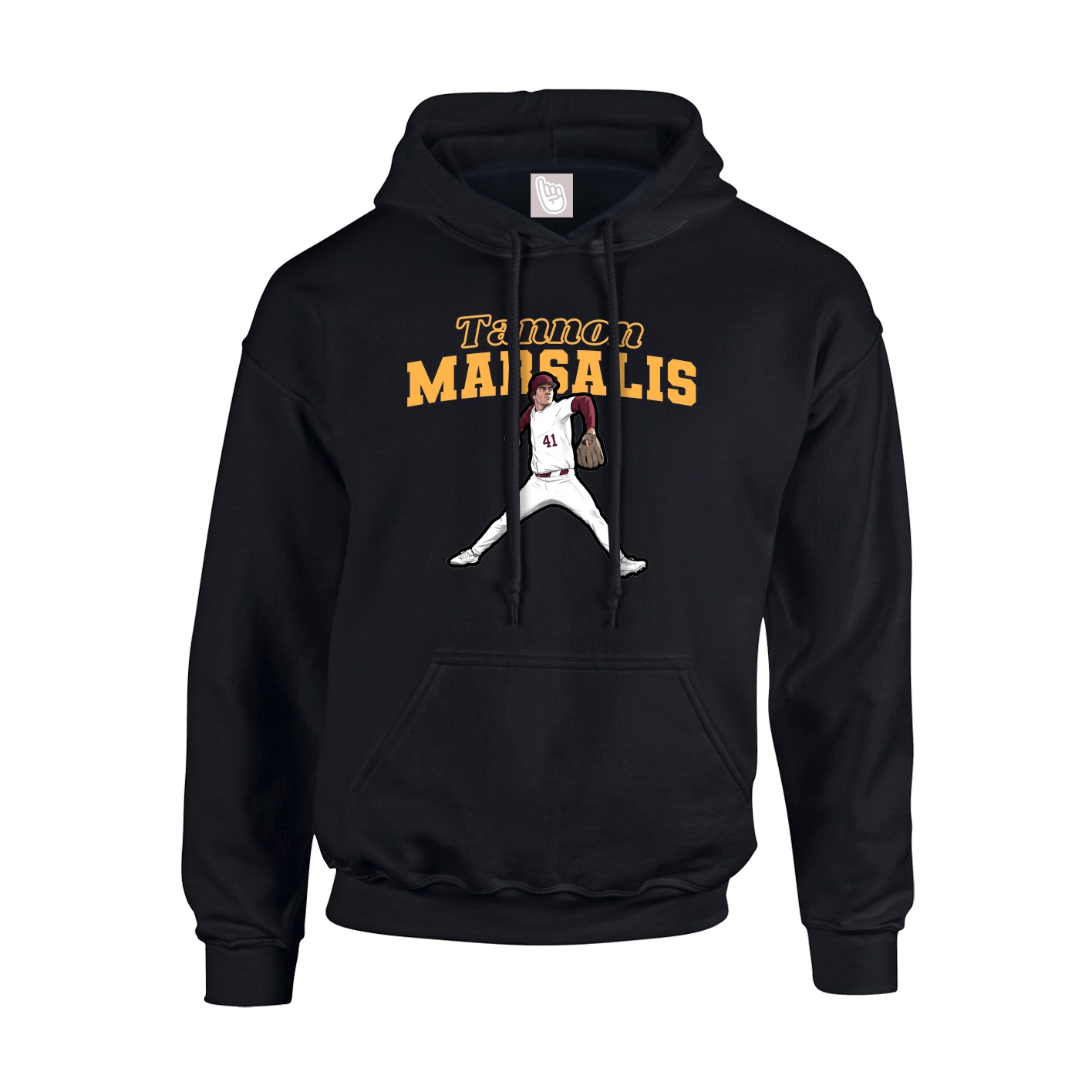 Hoodie — Name Arch in Black