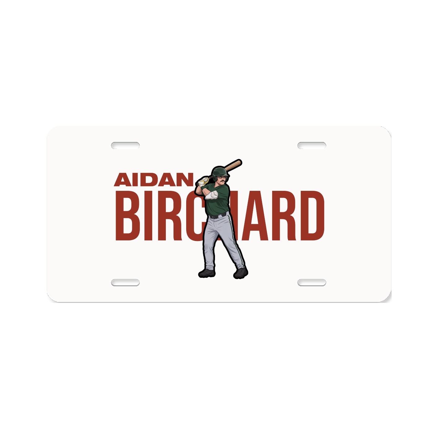 License Plate — Player Name in Classic