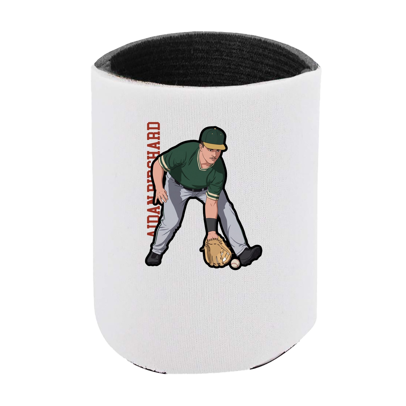 Can Holder — Name Vertical in White