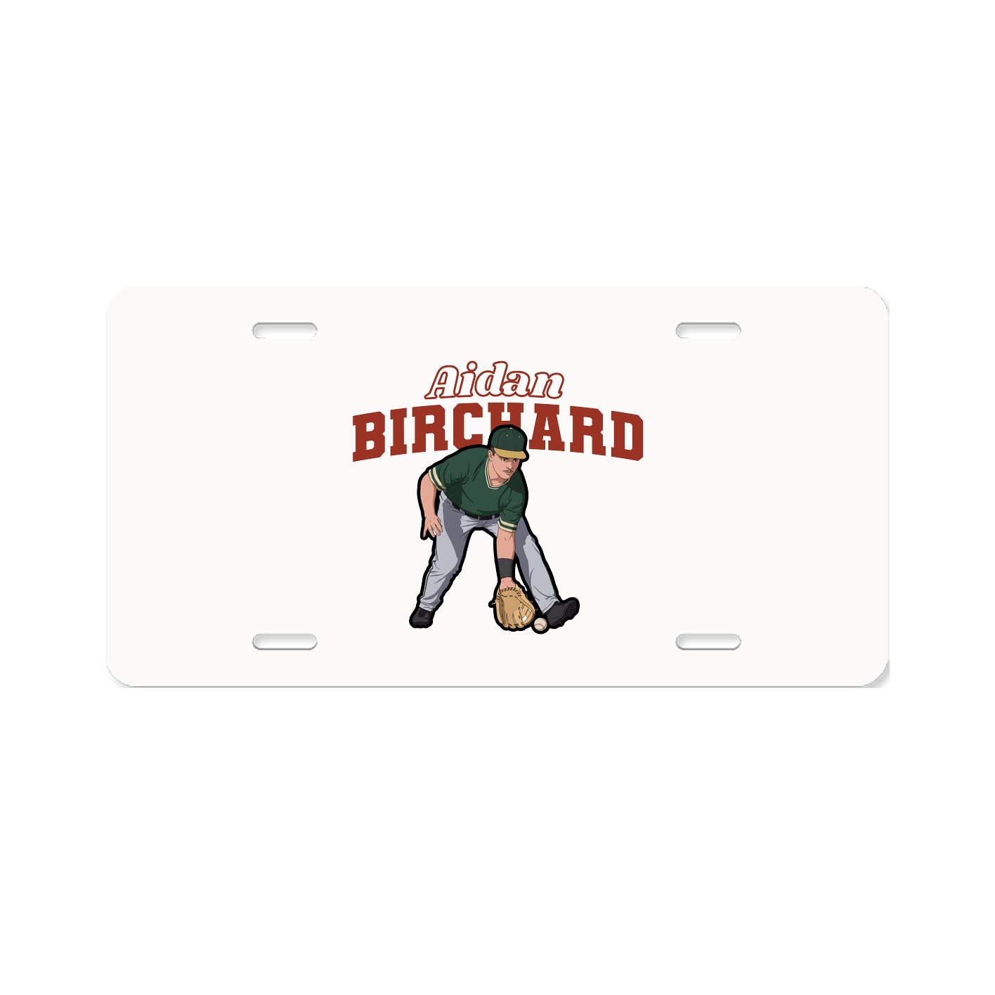 License Plate — Name Arch in Classic