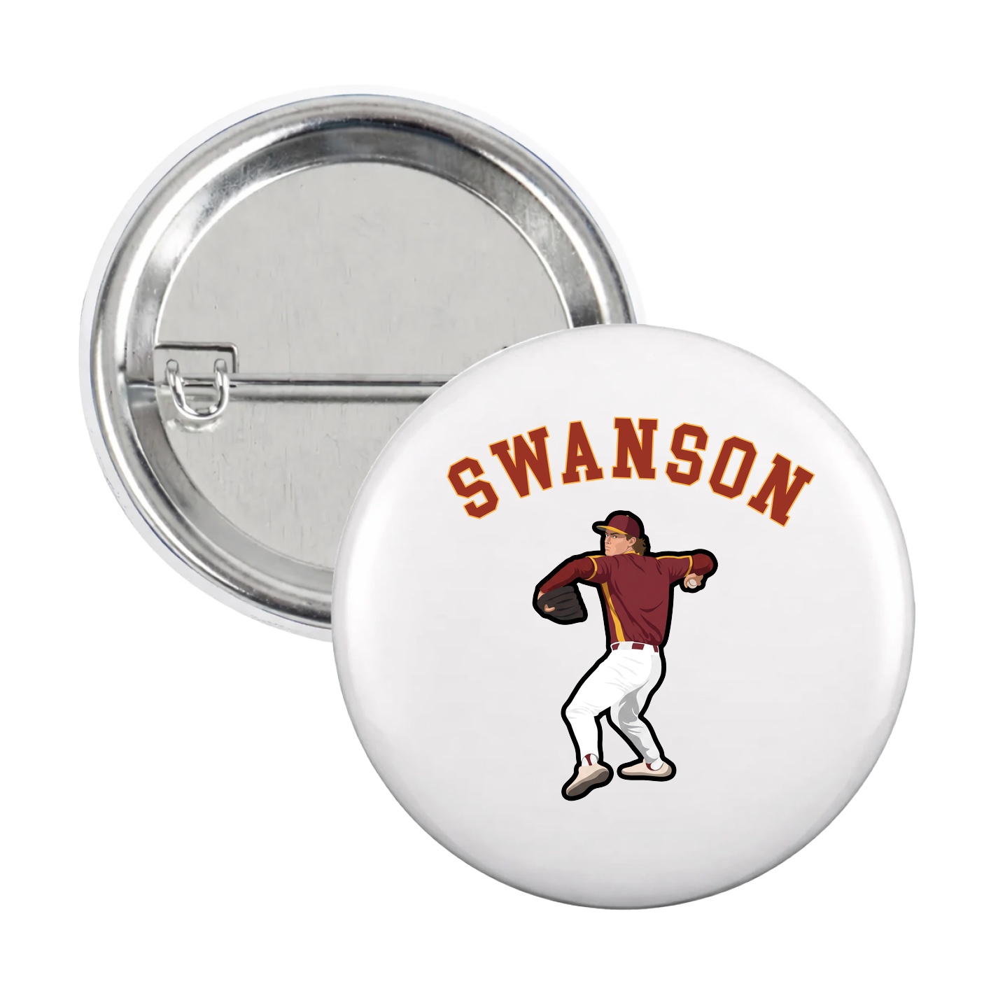 Game Day Button — Shirsey Arch in White