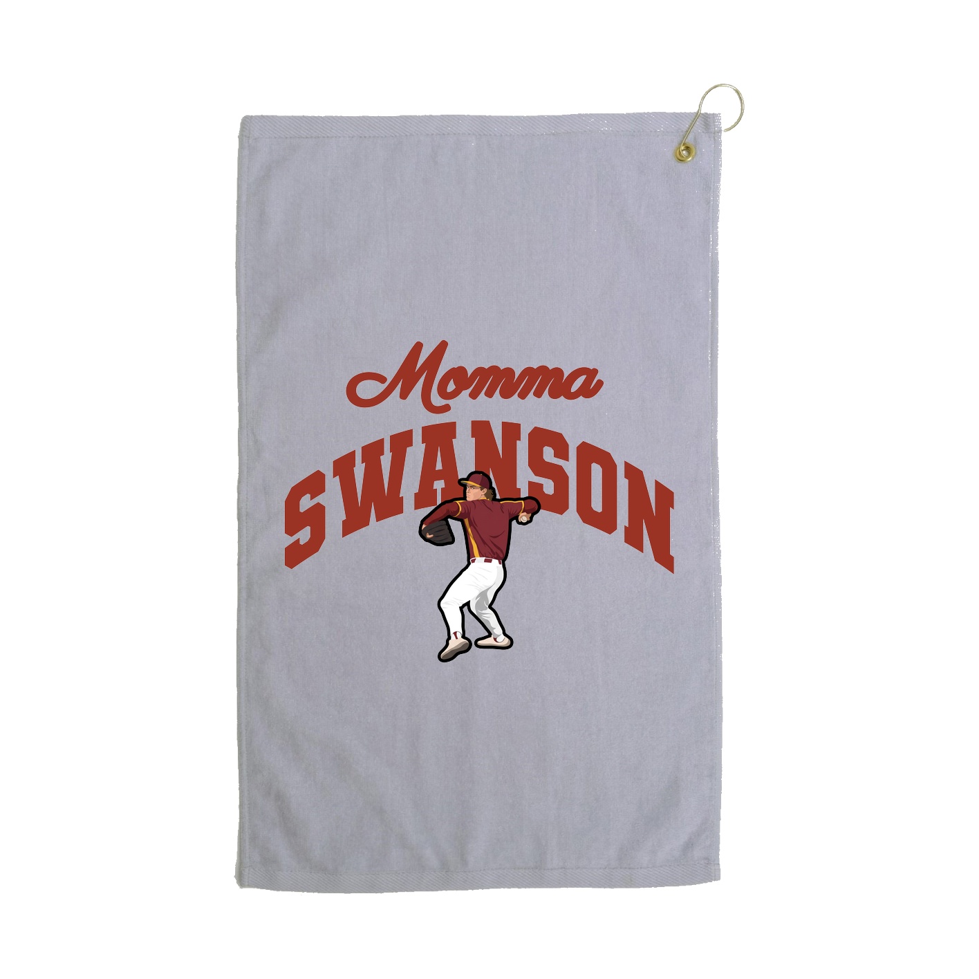 Golf Towel — Mothers Day Arch in Grey