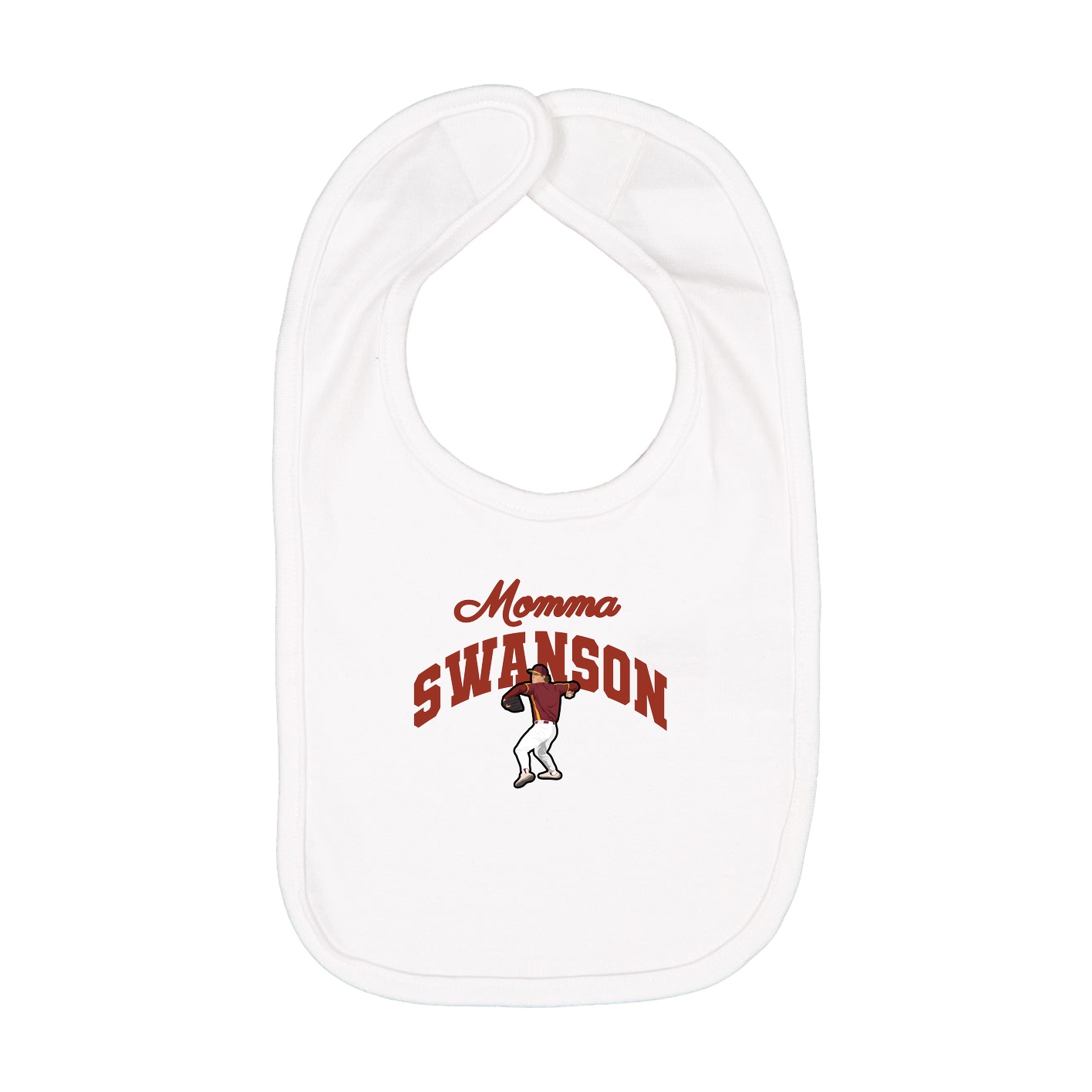 Infant Bib — Mothers Day Arch in White