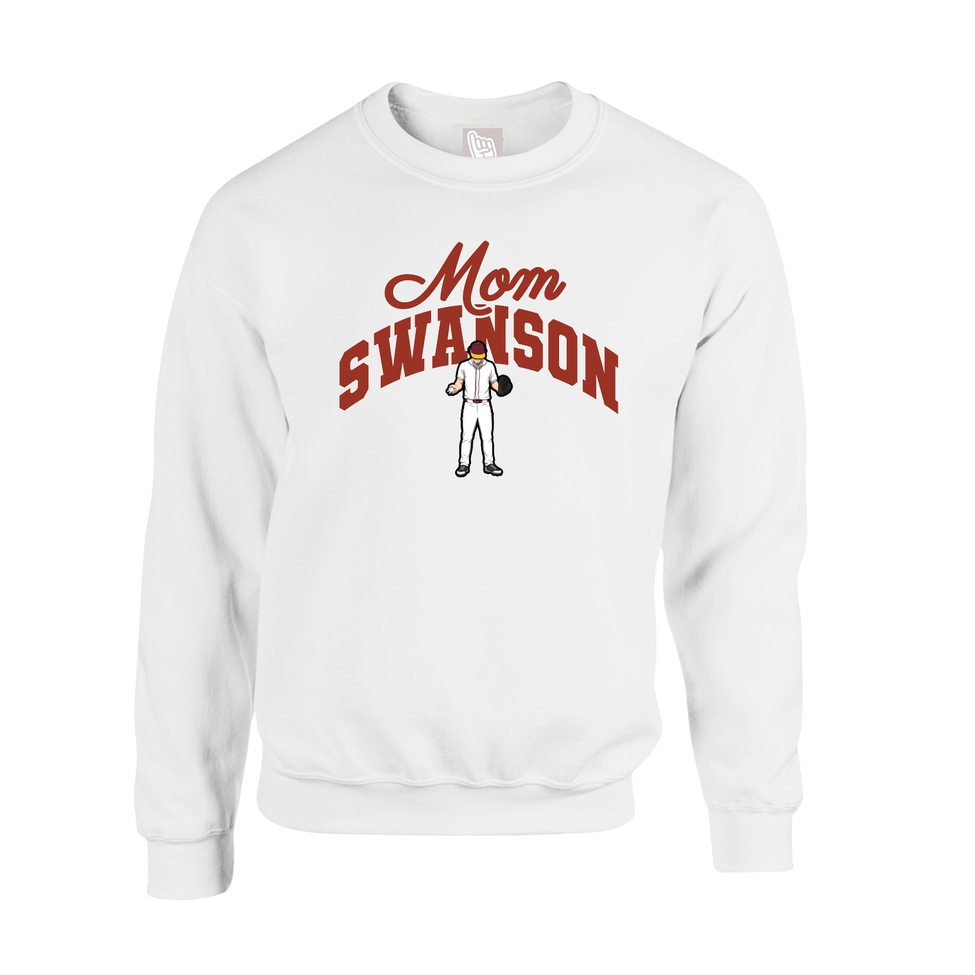 Fleece Crew — Mothers Day Arch in White