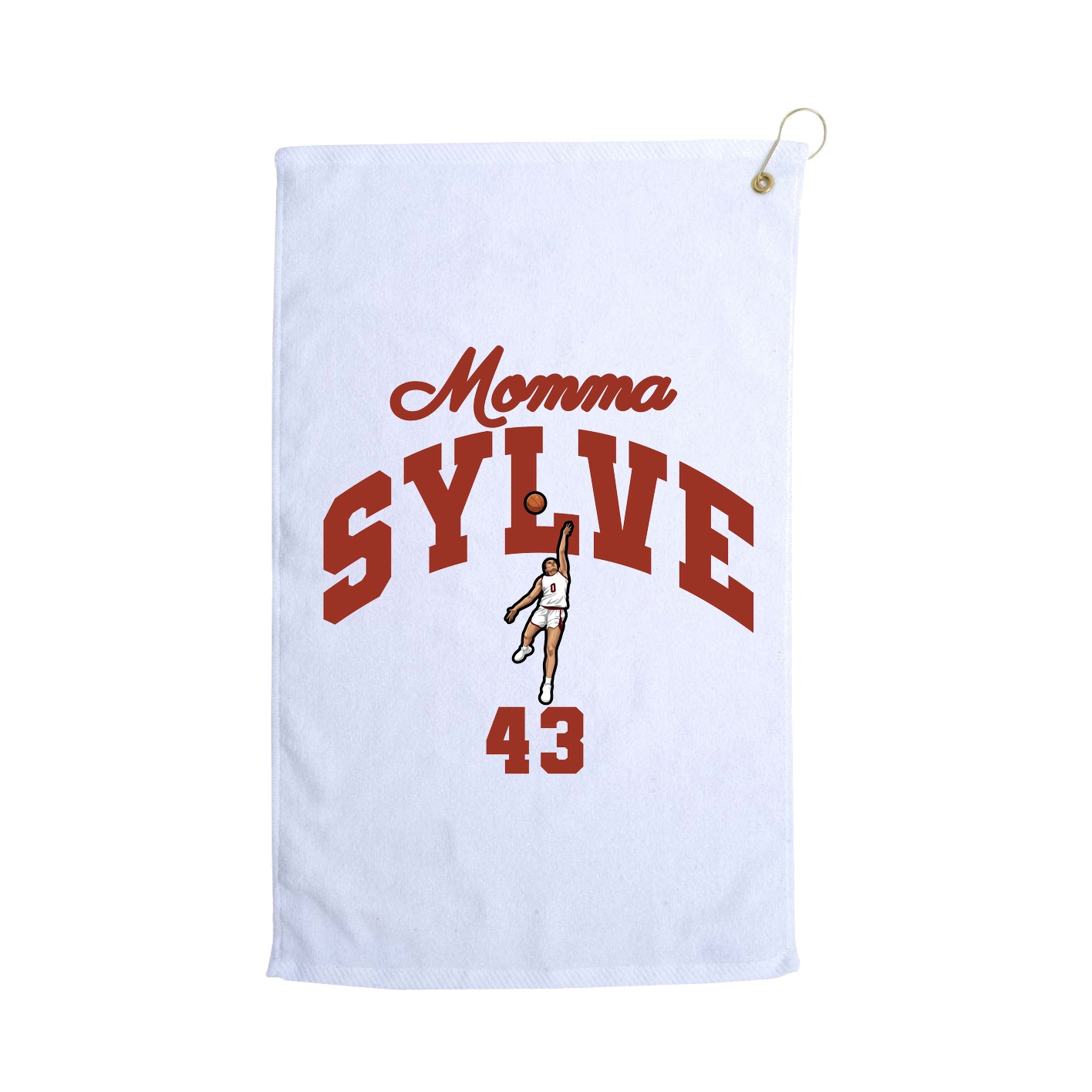 Golf Towel — Mothers Day Arch in White