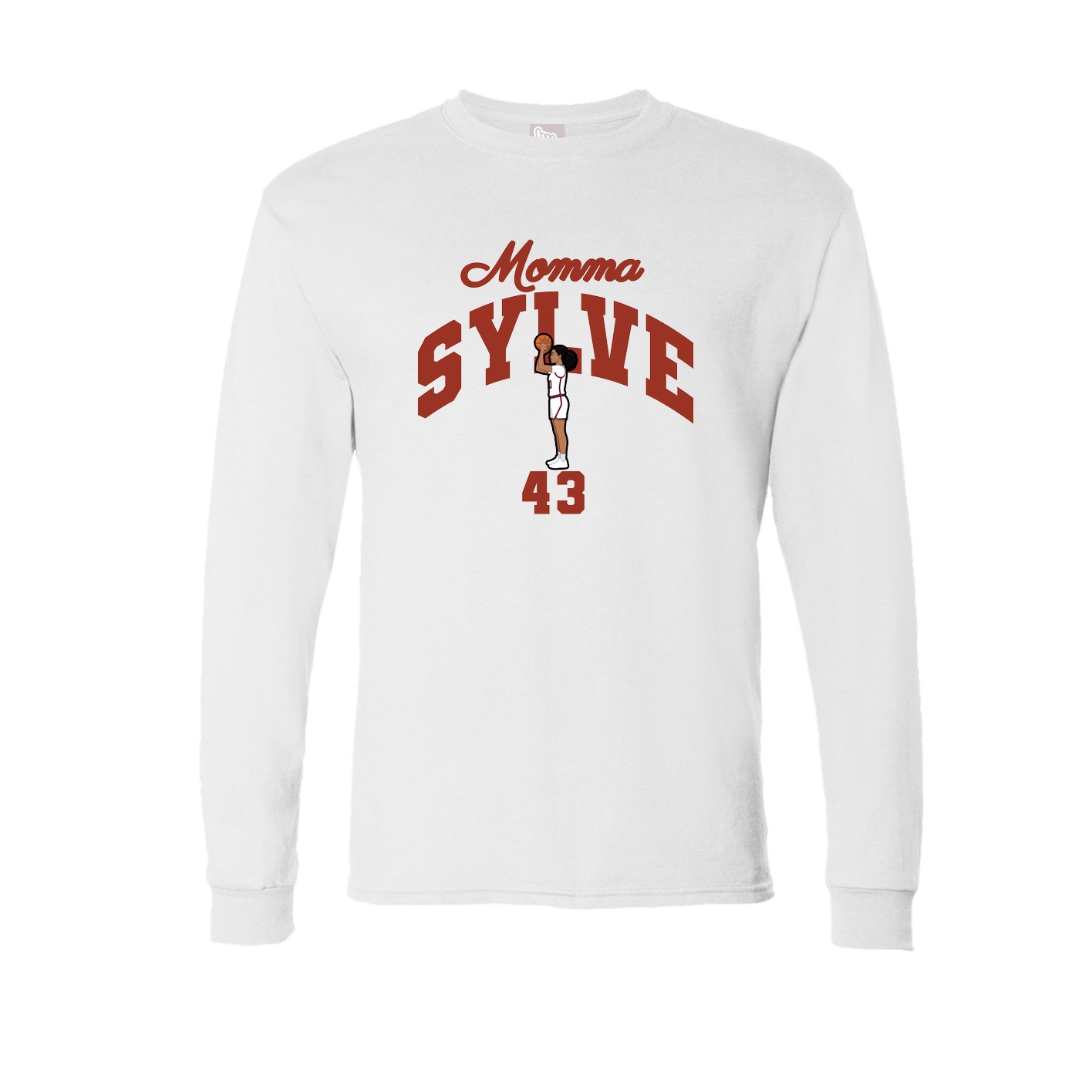 Long Sleeve Tee — Mothers Day Arch in White