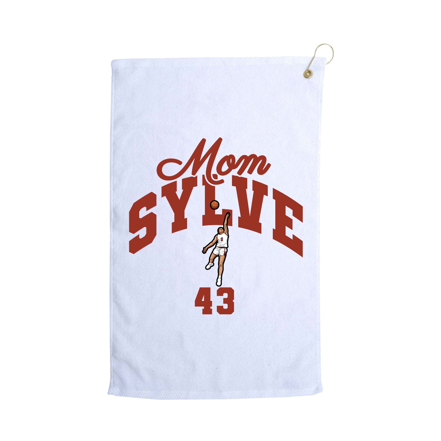 Golf Towel — Mothers Day Arch in White