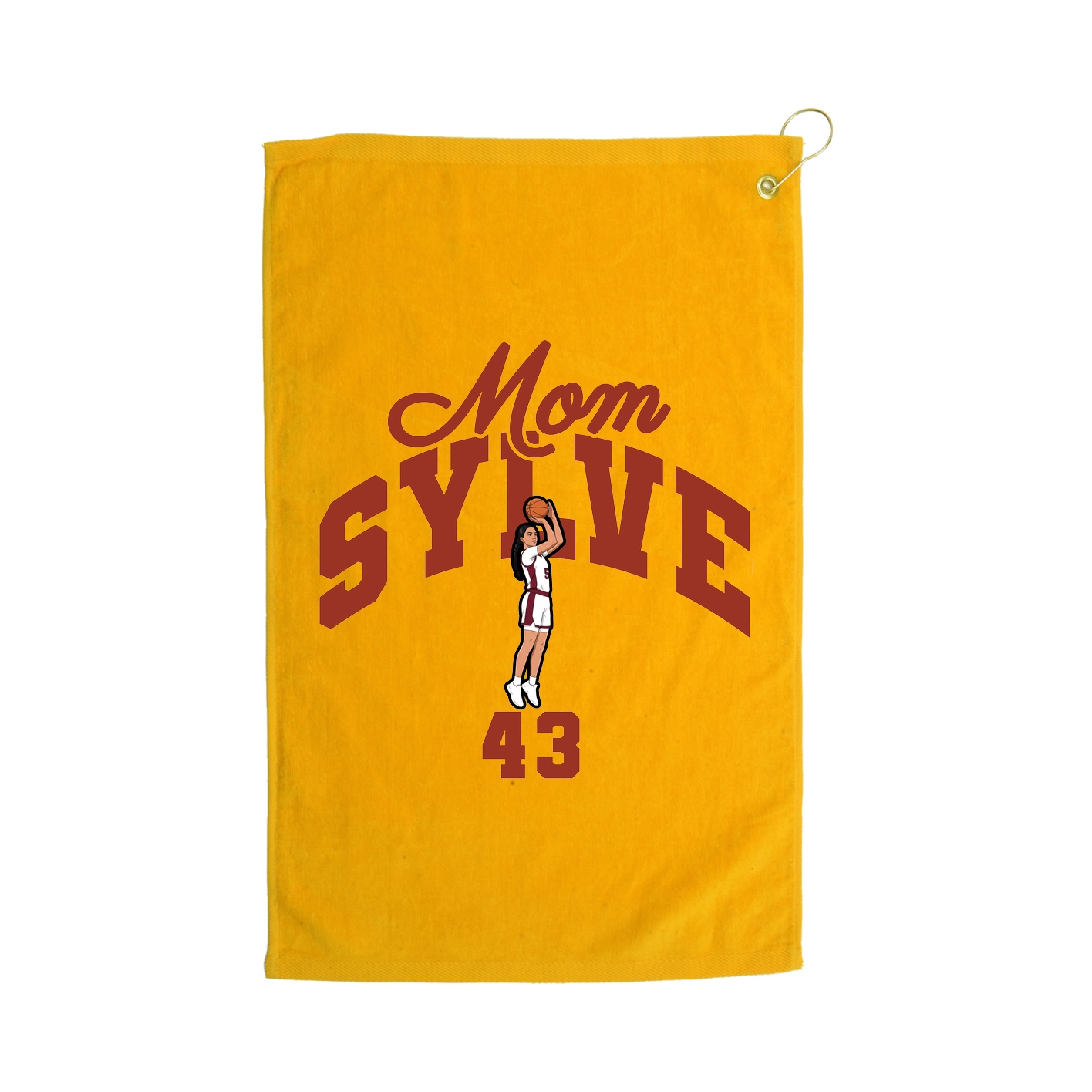 Golf Towel — Mothers Day Arch in Gold