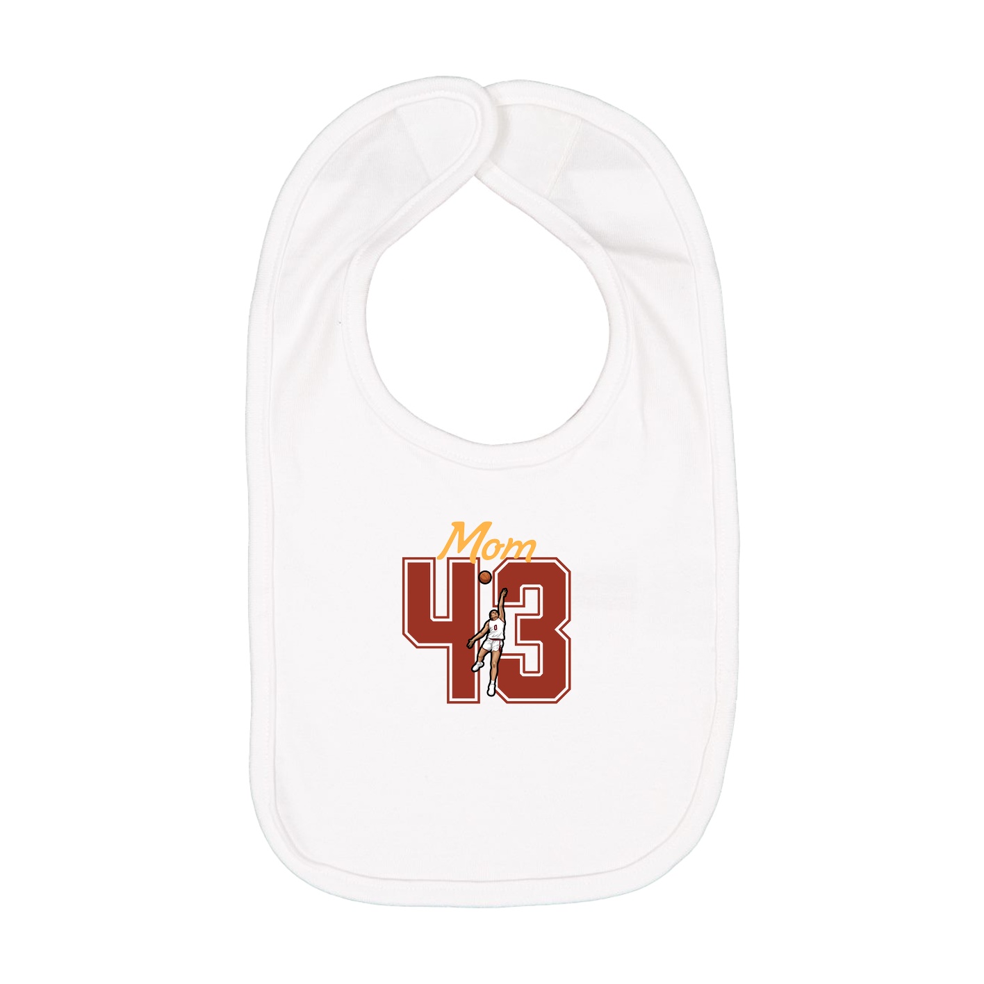 Infant Bib — Mothers Day Shirsey in White