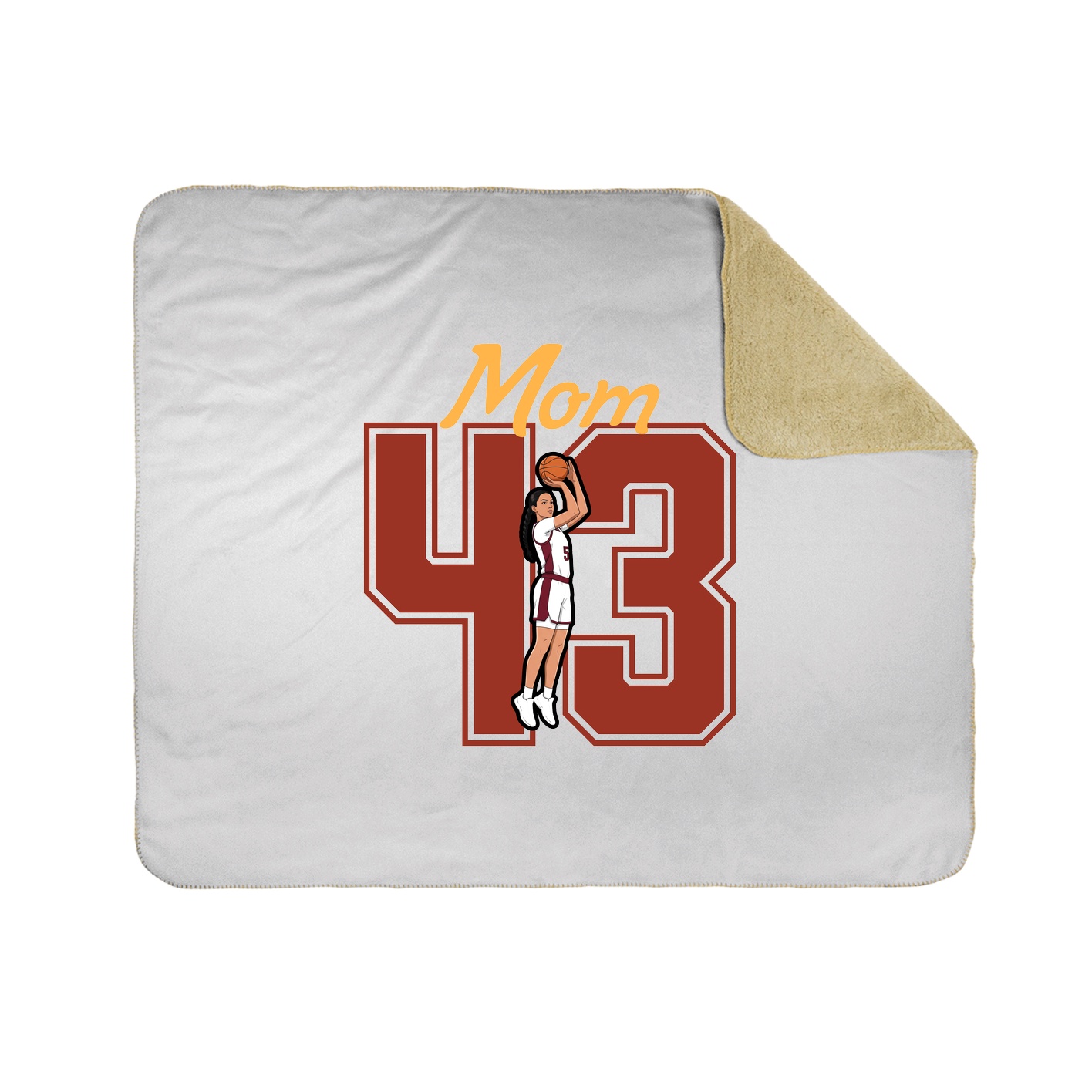 Throw Blanket — Mothers Day Shirsey in White