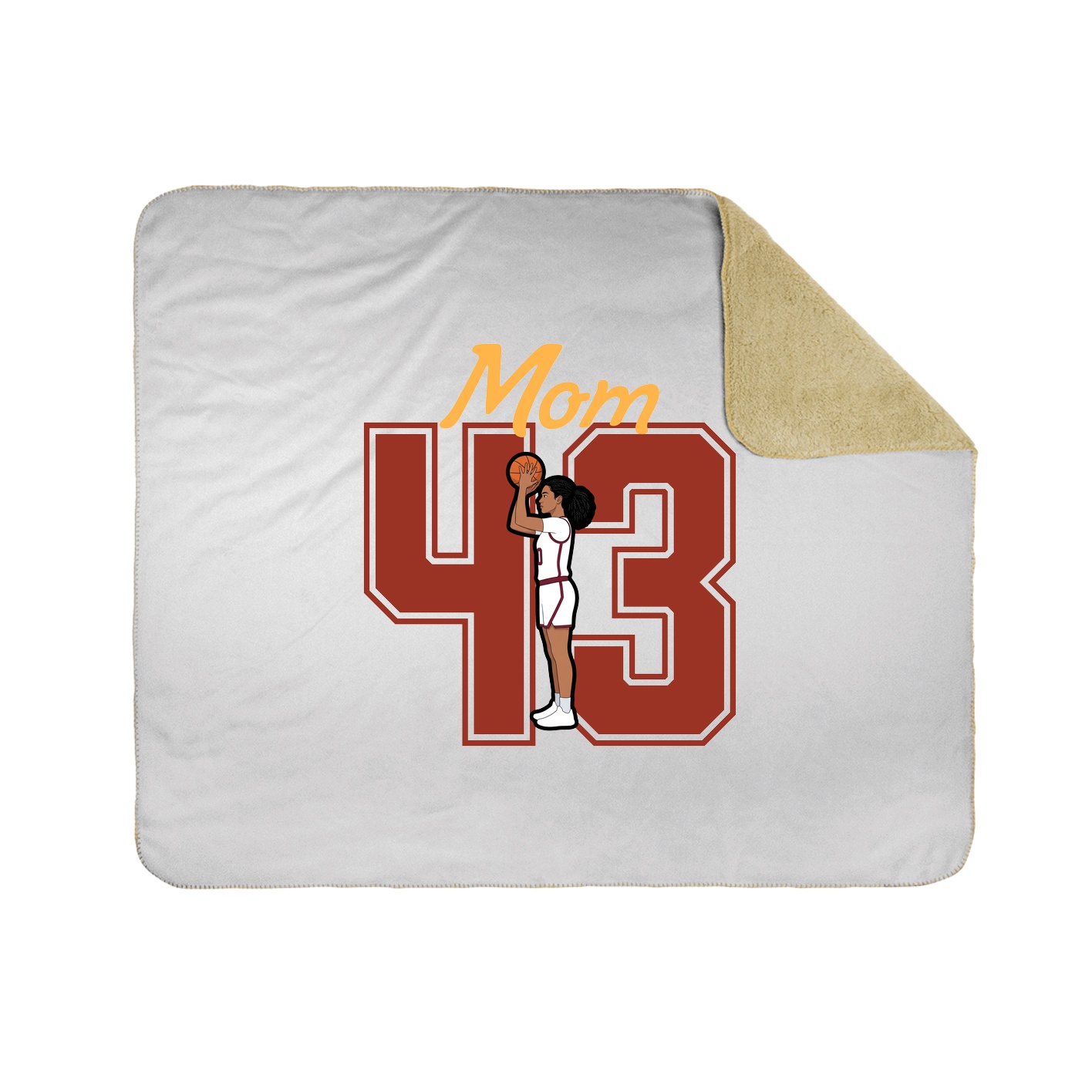 Throw Blanket — Mothers Day Shirsey in White