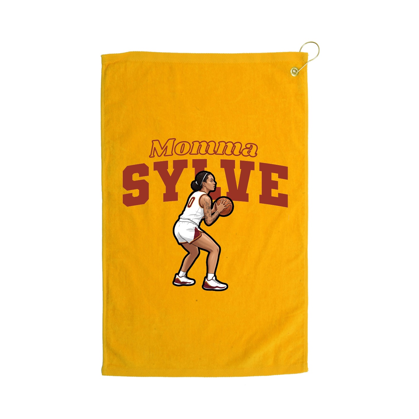 Golf Towel — Mothers Day Block in Gold
