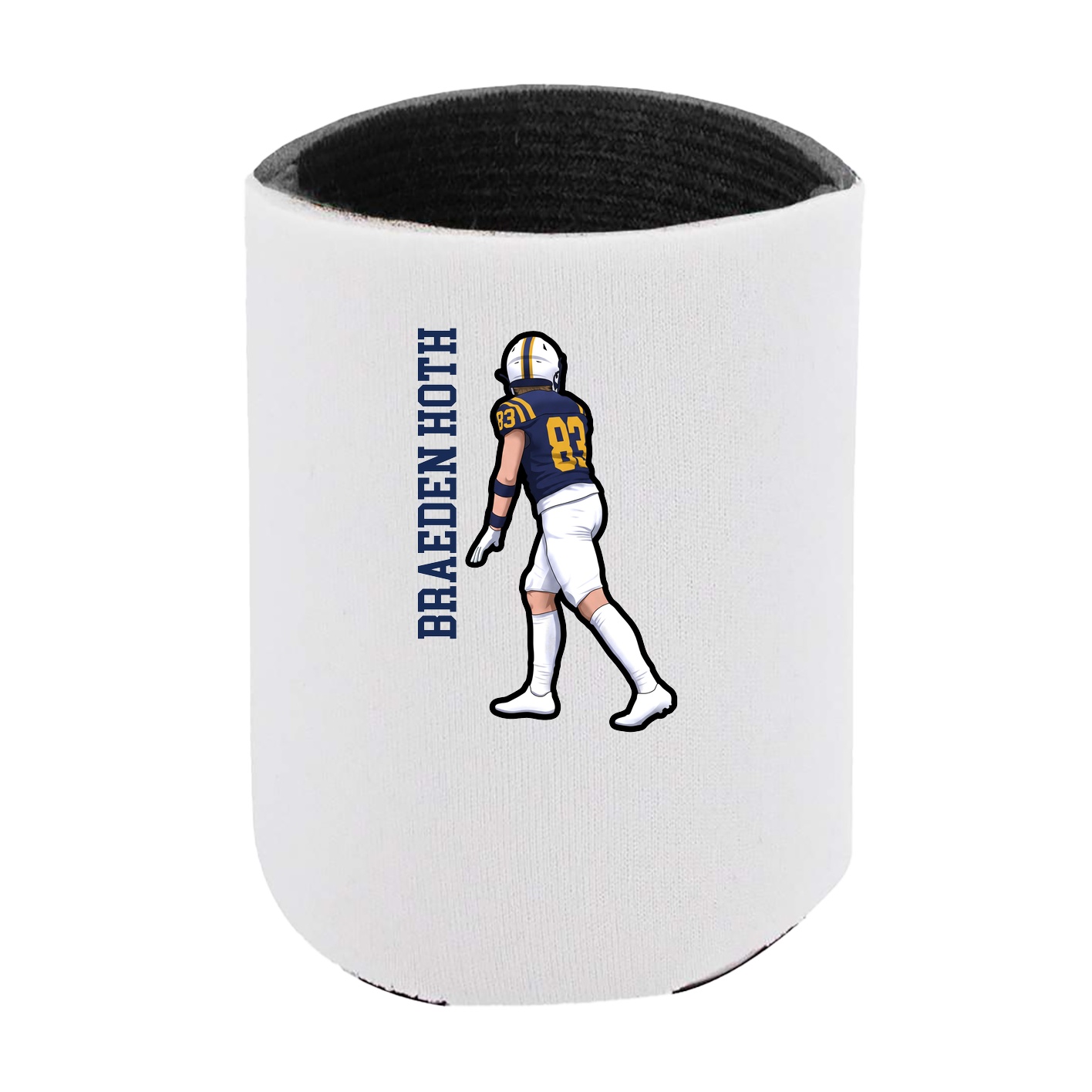 Can Holder — Name Vertical in White