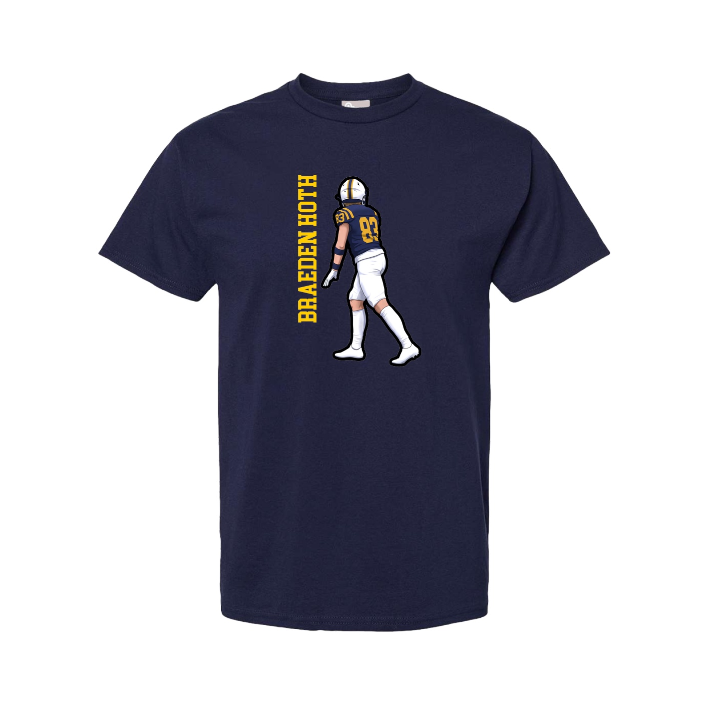 Youth Tee — Name Vertical in Navy