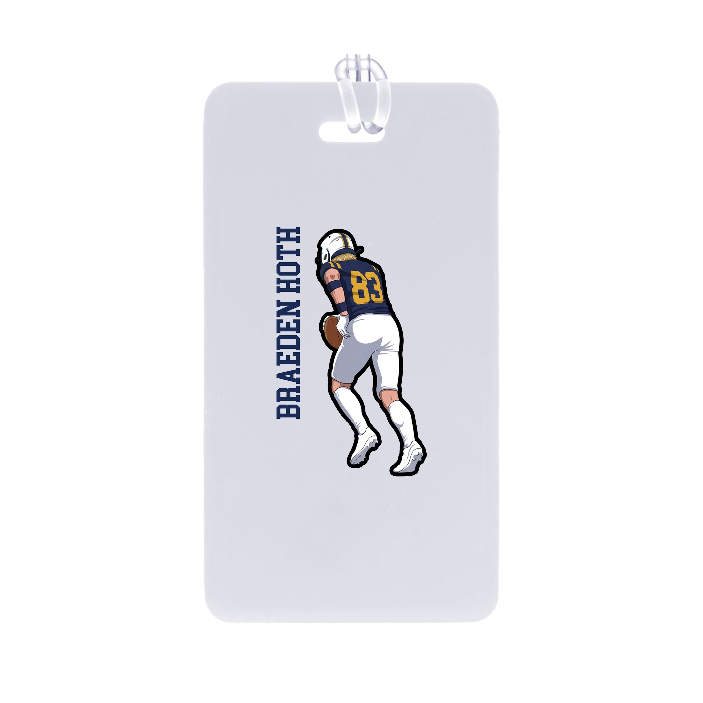 Bag Tag — Name Vertical in Classic