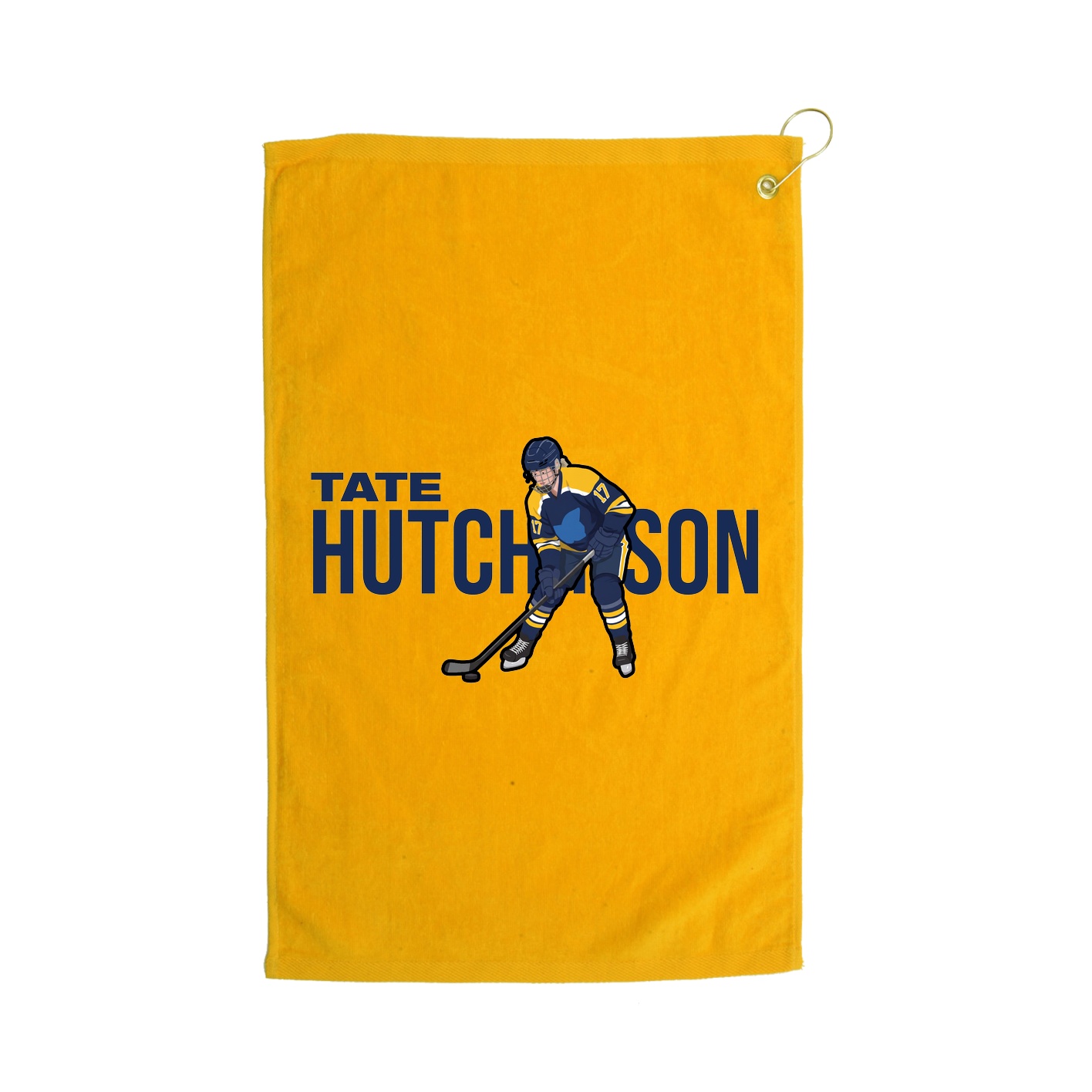 Golf Towel — Player Name in Gold