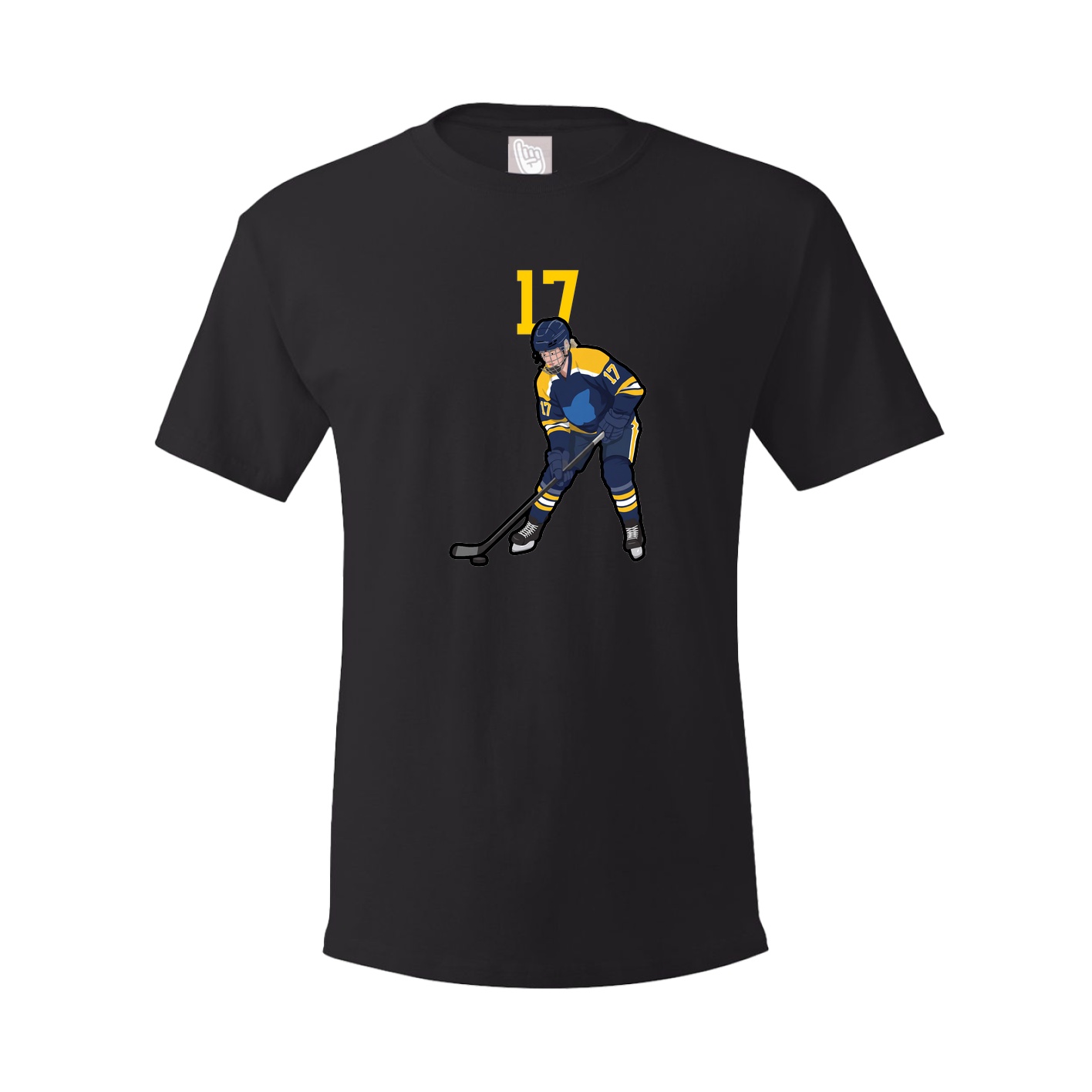 Youth Tee — Number Top in Black