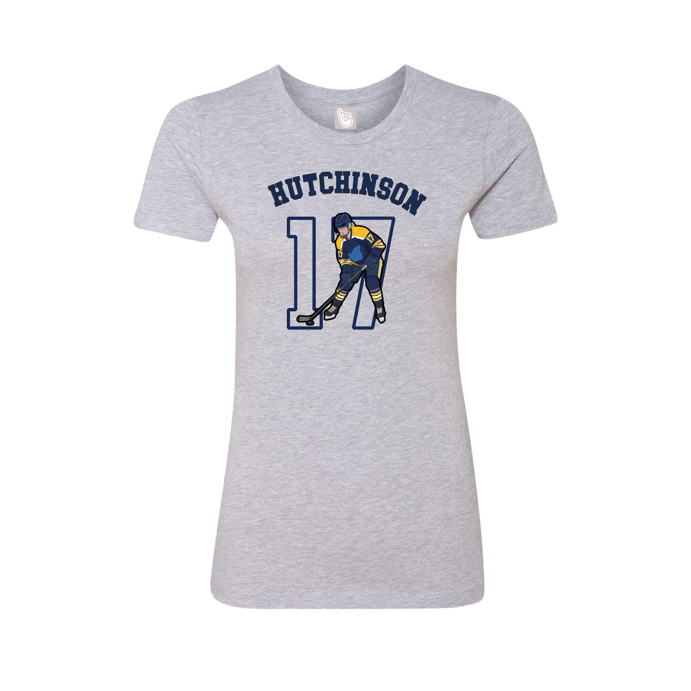 Fitted Women's Tee — Shirsey Arch in Grey