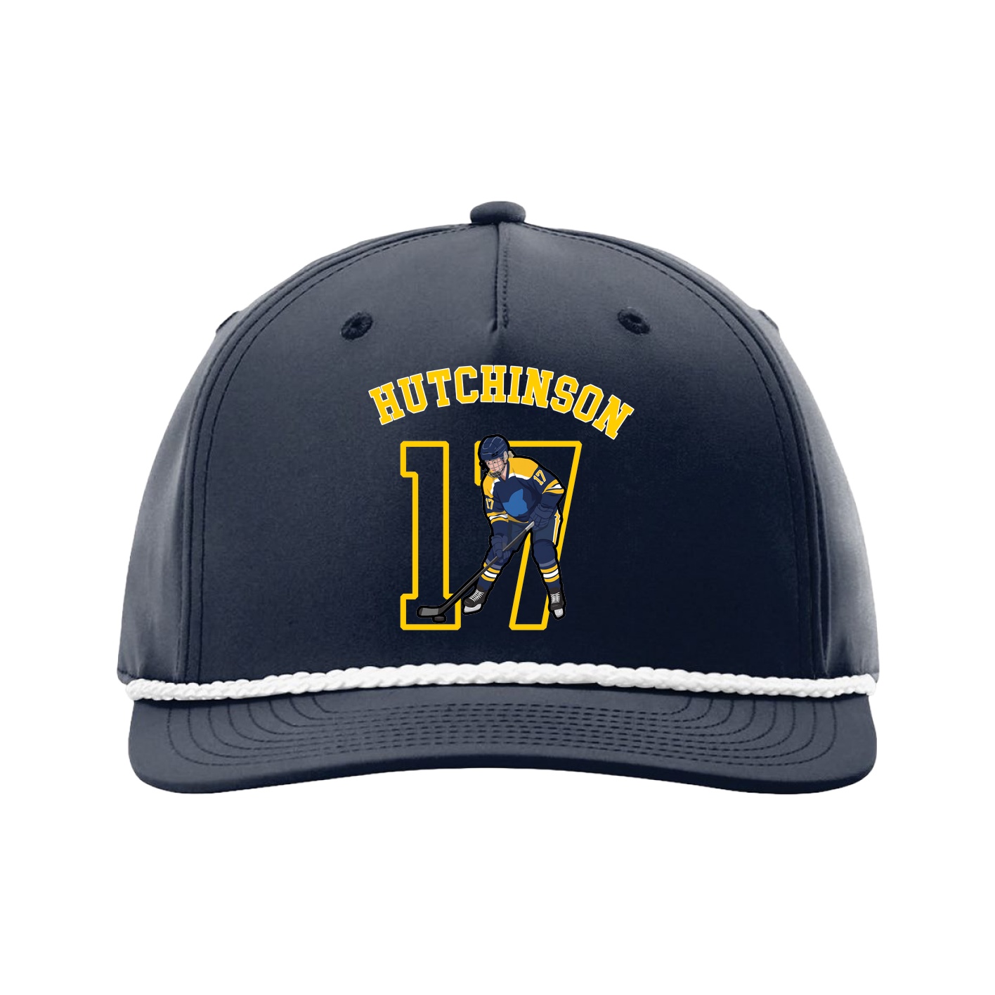 Five-Panel Classic Rope Cap — Shirsey Arch in Navy
