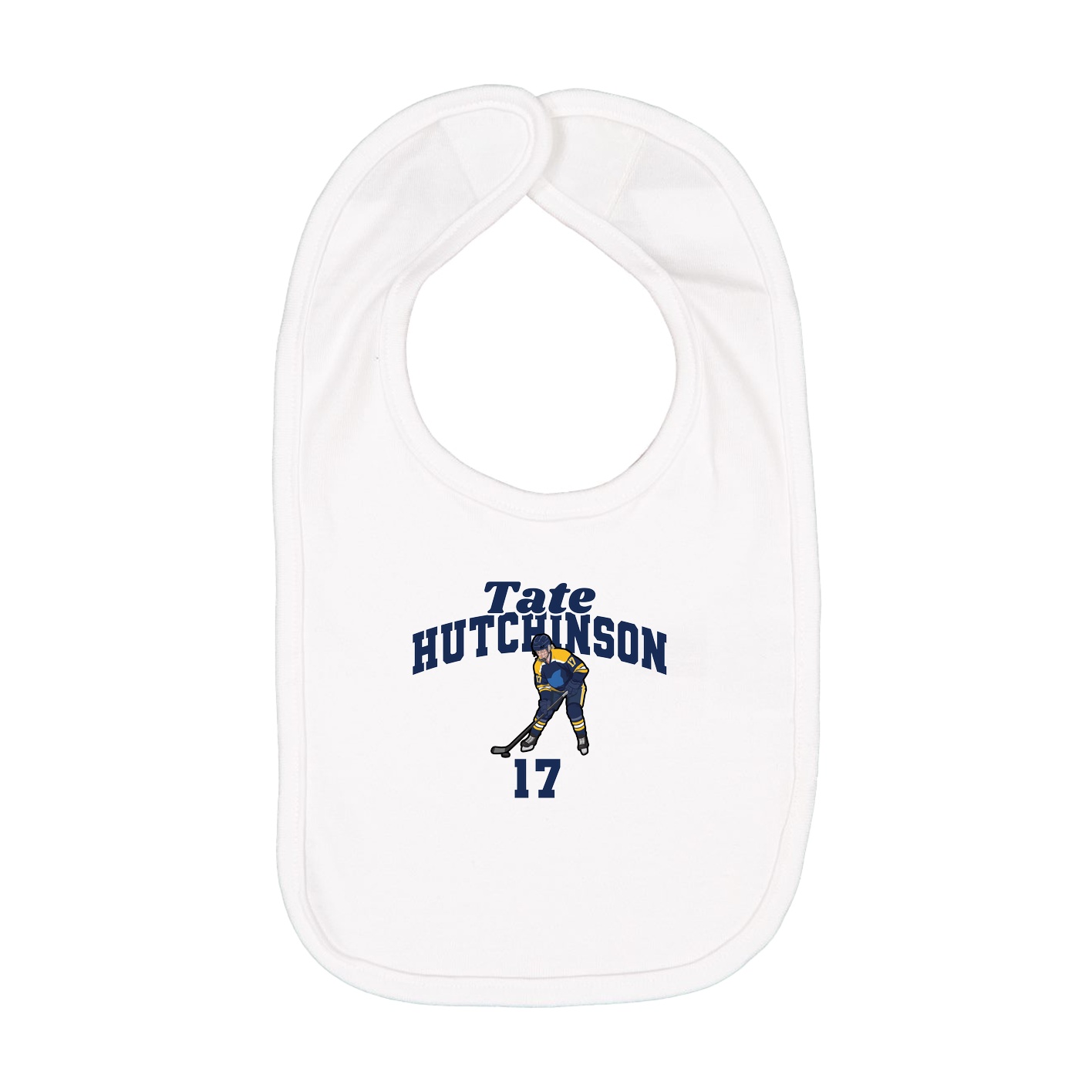 Infant Bib — Signature Arch in White
