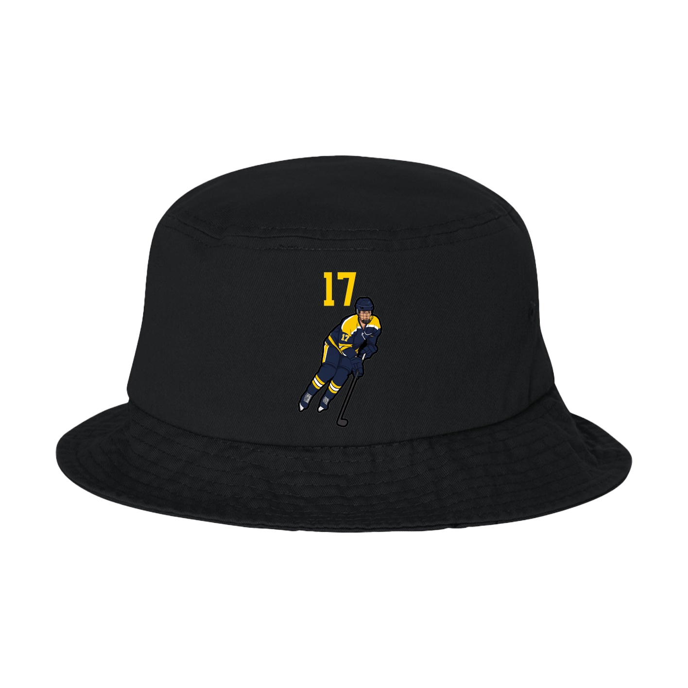 Bucket Cap — Number Top in Black