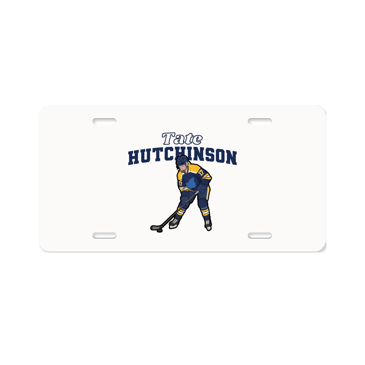 License Plate — Name Arch in Classic