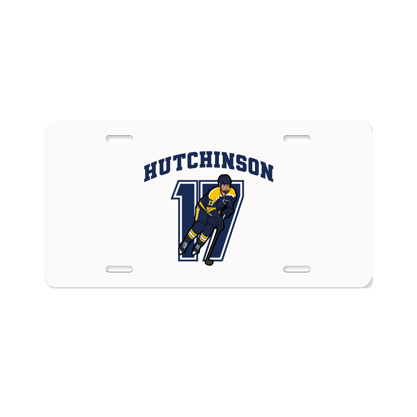 License Plate — Number in Classic