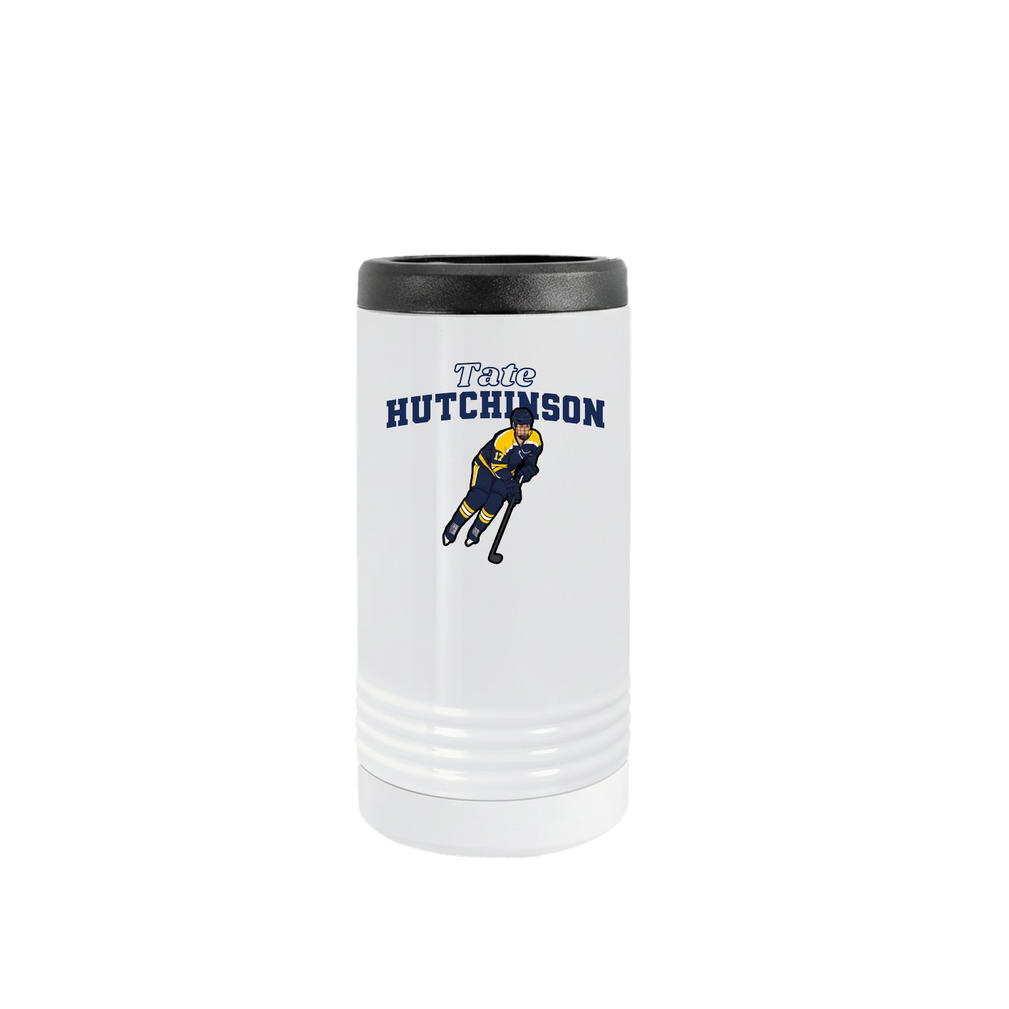 Slim Beverage Holder — Name Arch in White