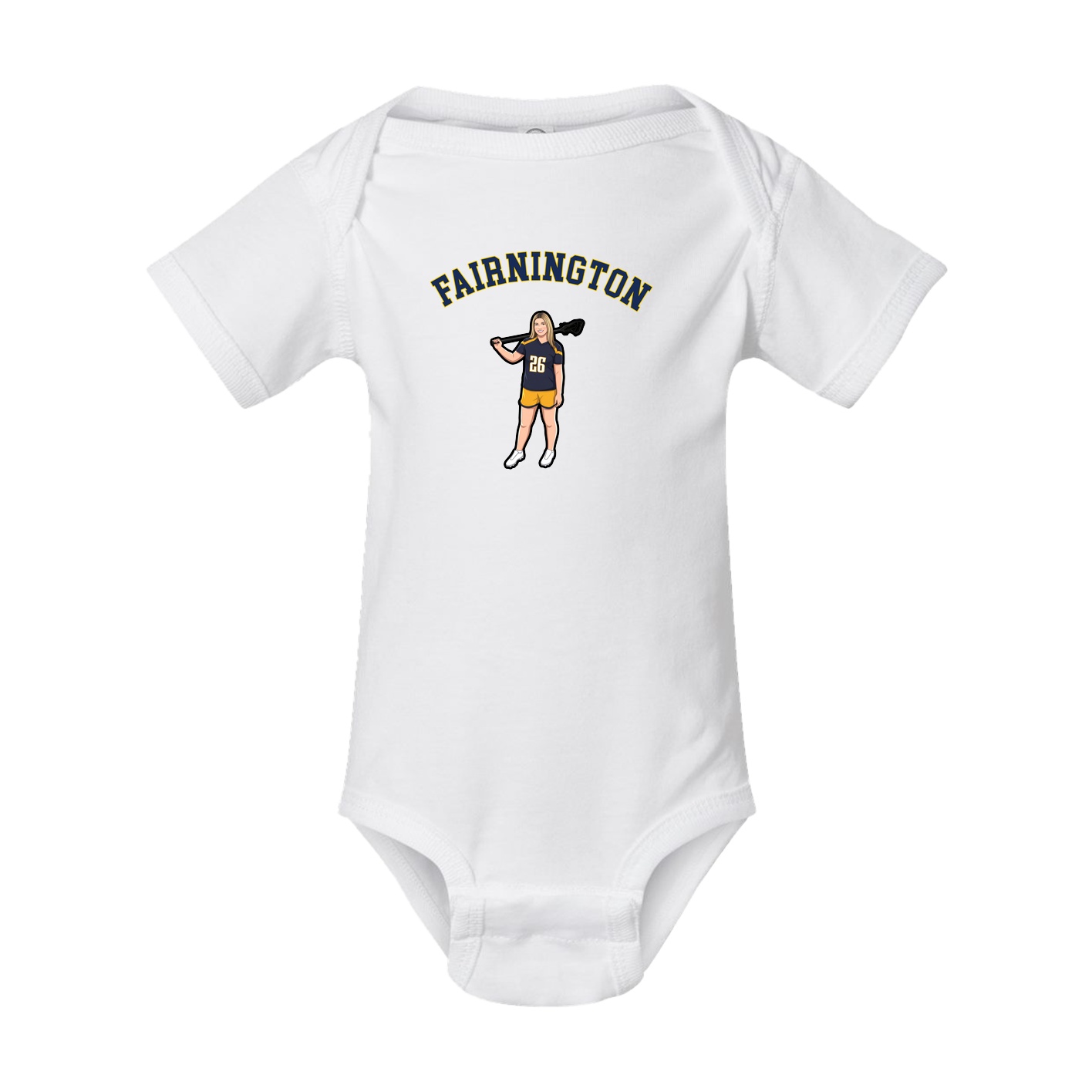 Baby Onesie — Shirsey Arch in White