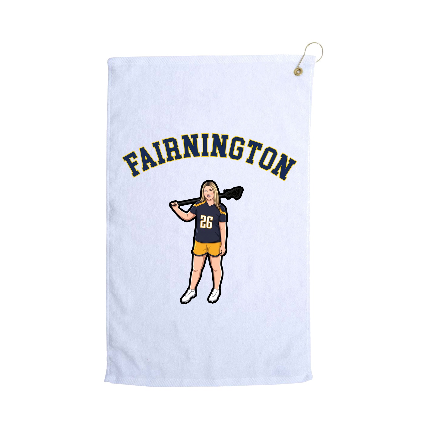 Golf Towel — Shirsey Arch in White