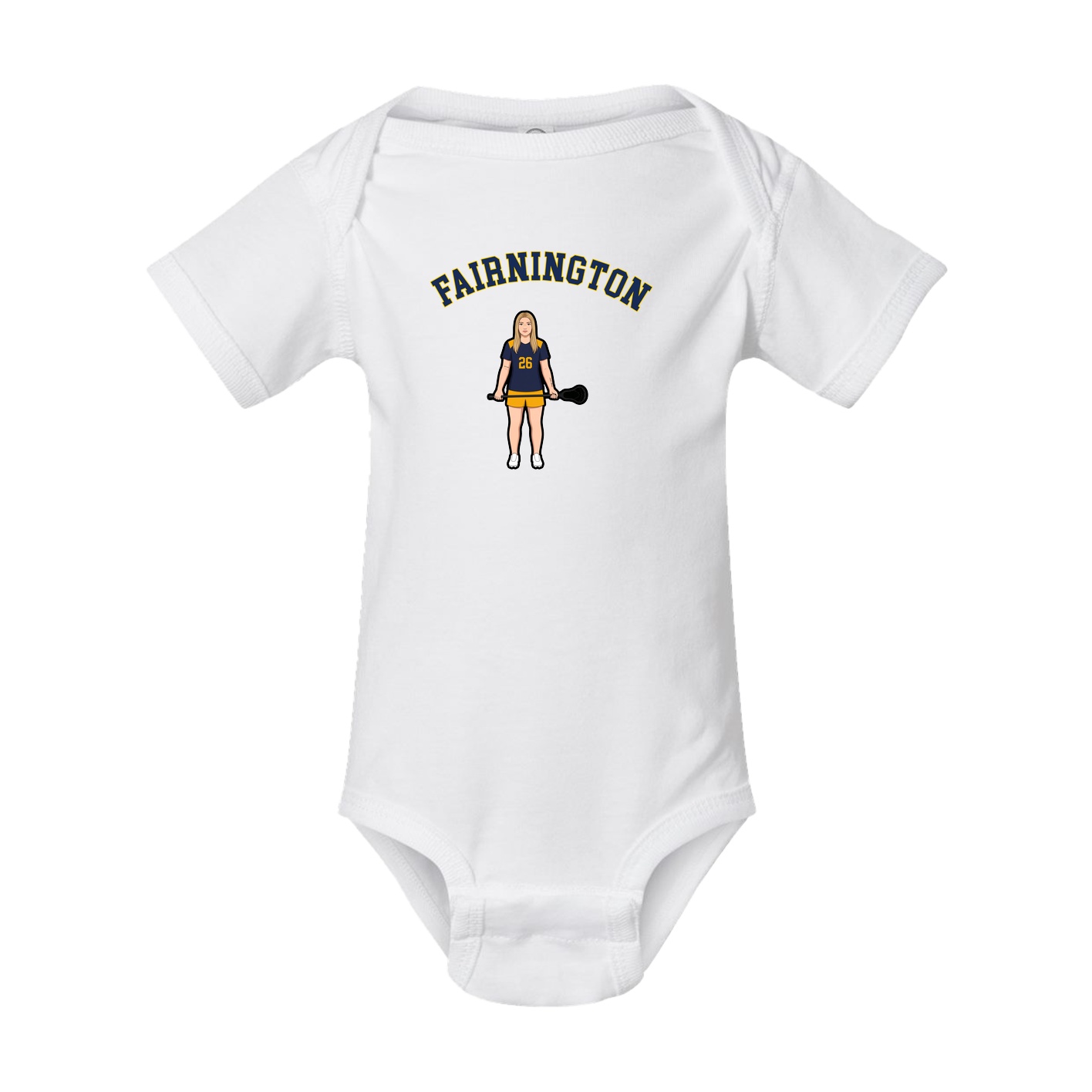 Baby Onesie — Shirsey Arch in White
