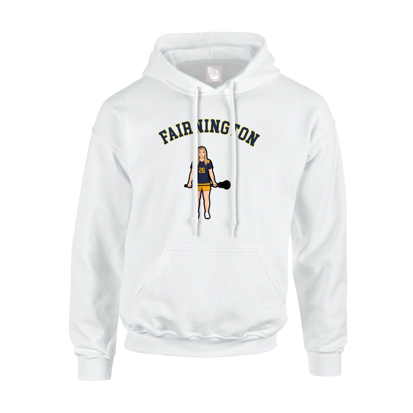 Hoodie — Shirsey Arch in White