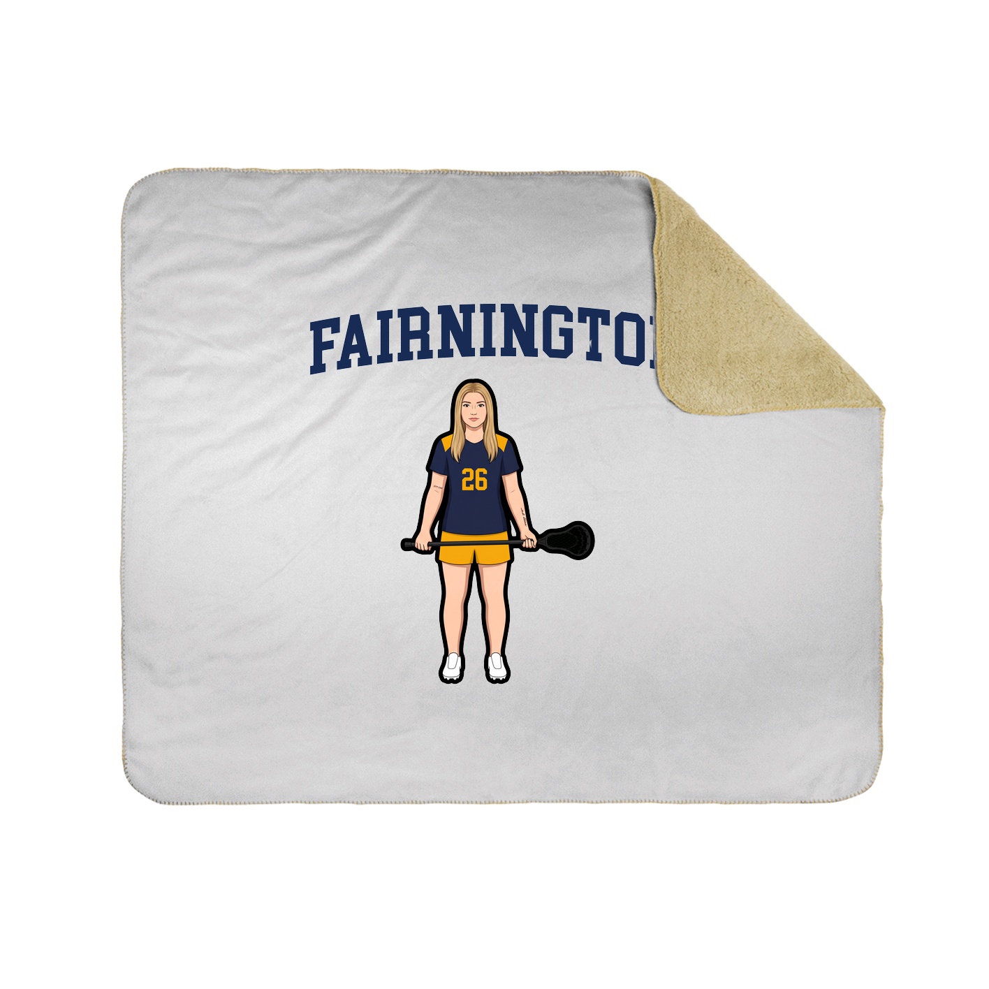 Throw Blanket — Shirsey in White