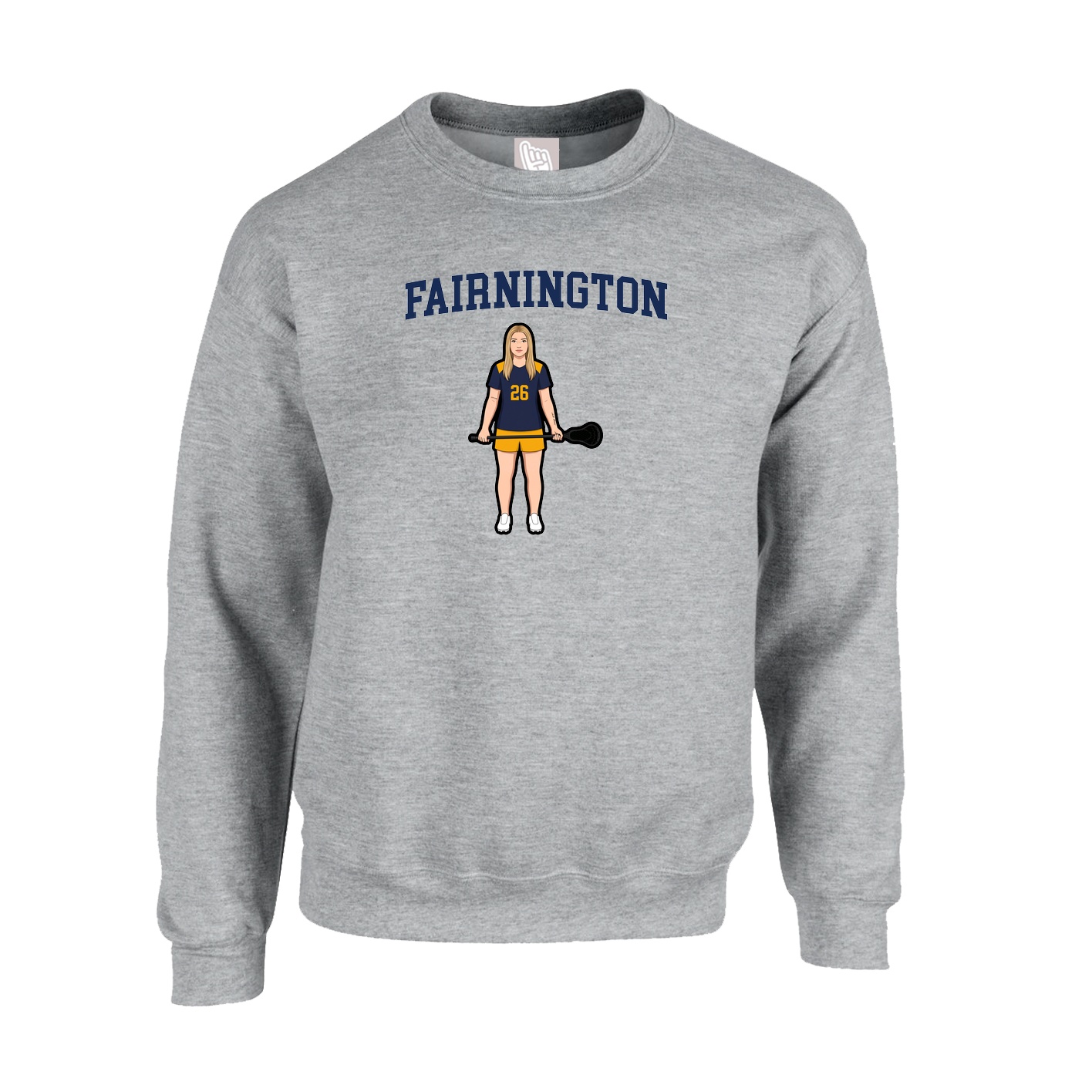 Fleece Crew — Shirsey in Grey