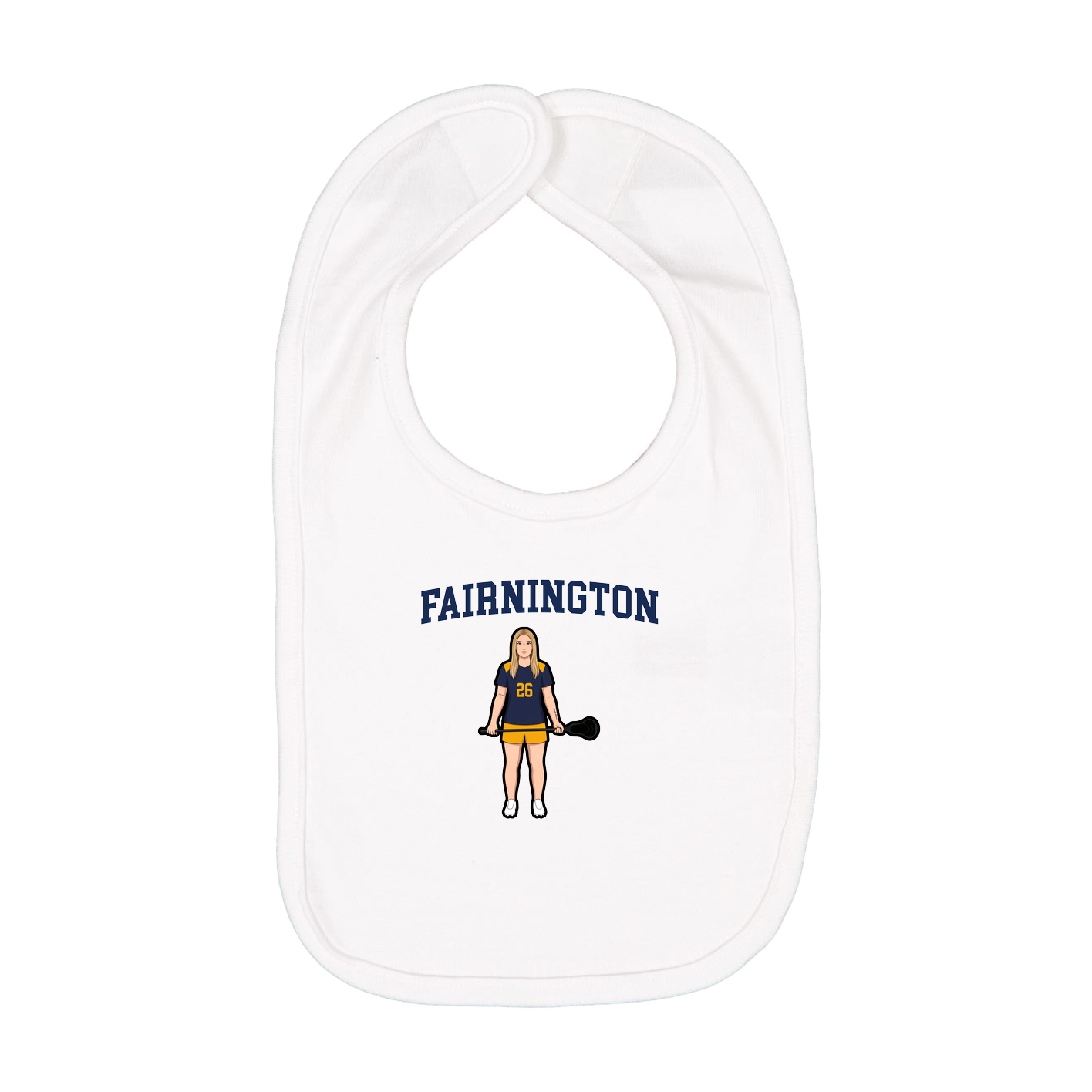 Infant Bib — Shirsey in White